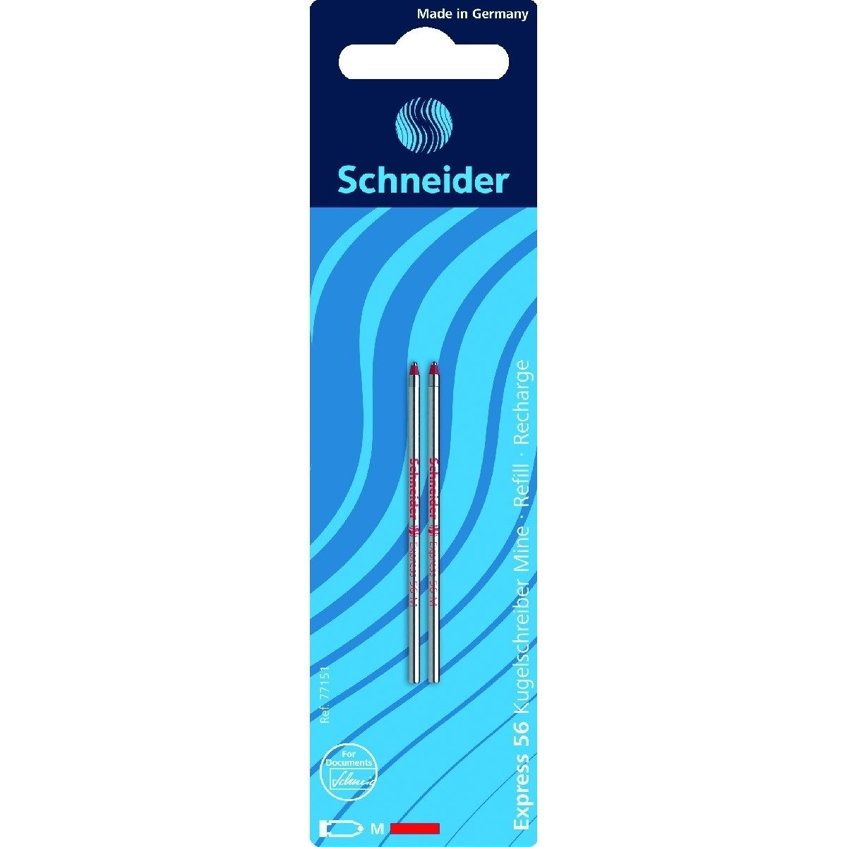 SCHNEIDER Ручки Mehrfarb-Kugelschreibermine Express 56 M rot Blisterkarte VE=2 Stück