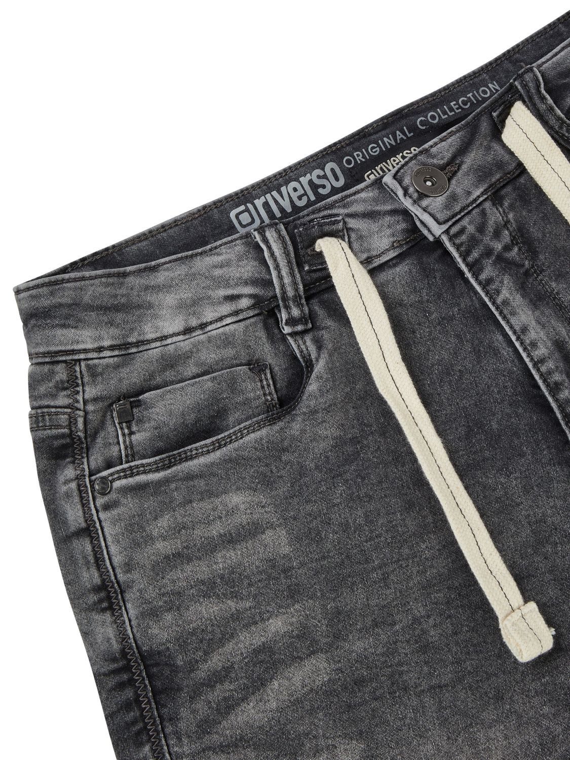 riverso Jeansshorts Herren Shorts RIVPaul Regular Fit Bermudashorts mit Stretch
