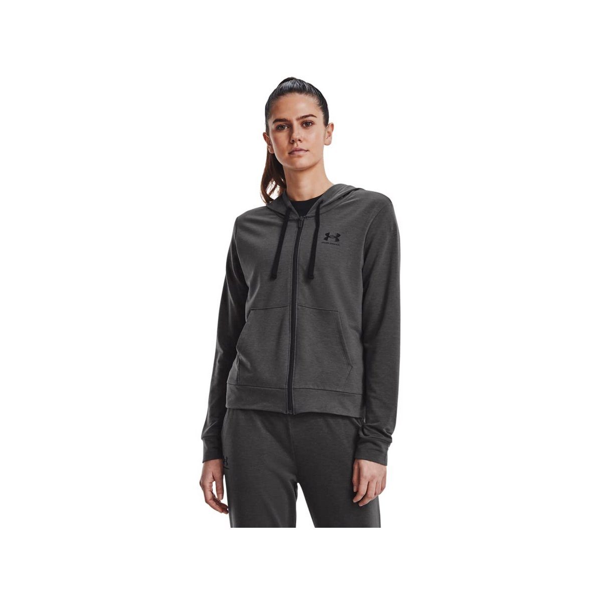 Armour® 010 Gray Jet Longpullover grau (1-tlg) Under