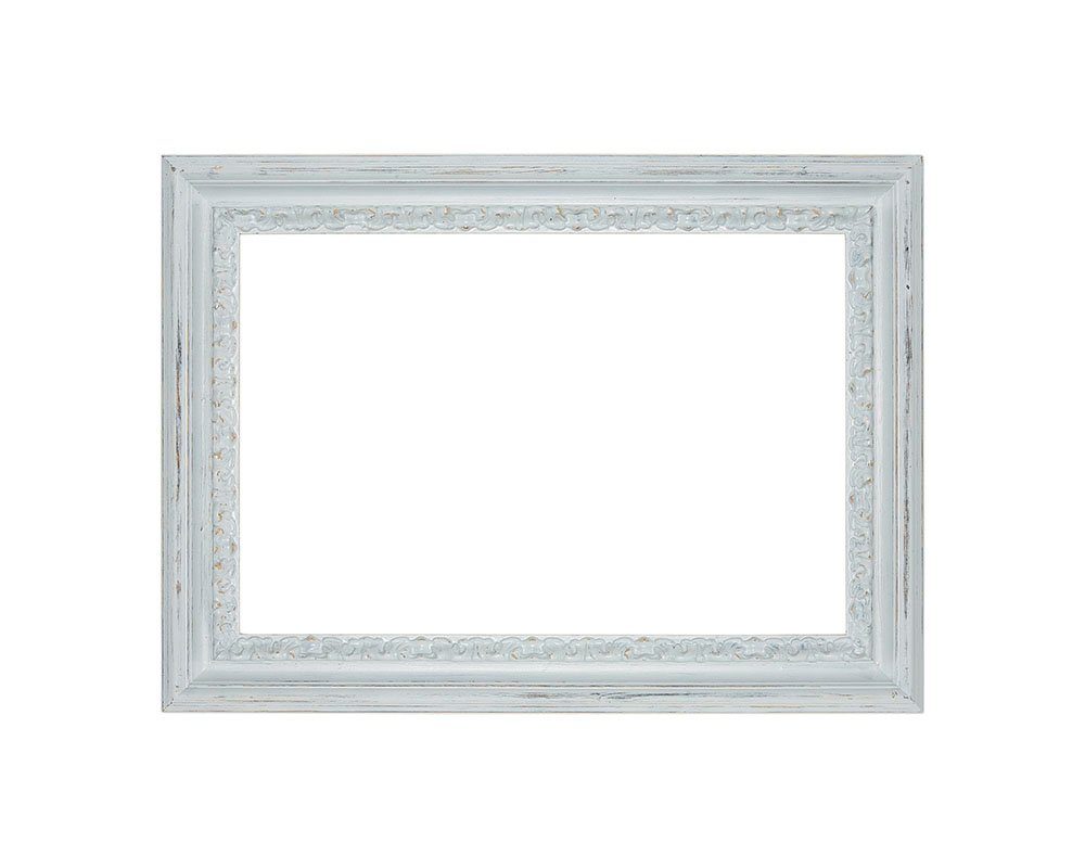 x Wandspiegel x 4cm Shabby-Chic), (Gold/Weiß, Modell außen: Esnandes ASR Rahmendesign 65cm 85cm Rahmen