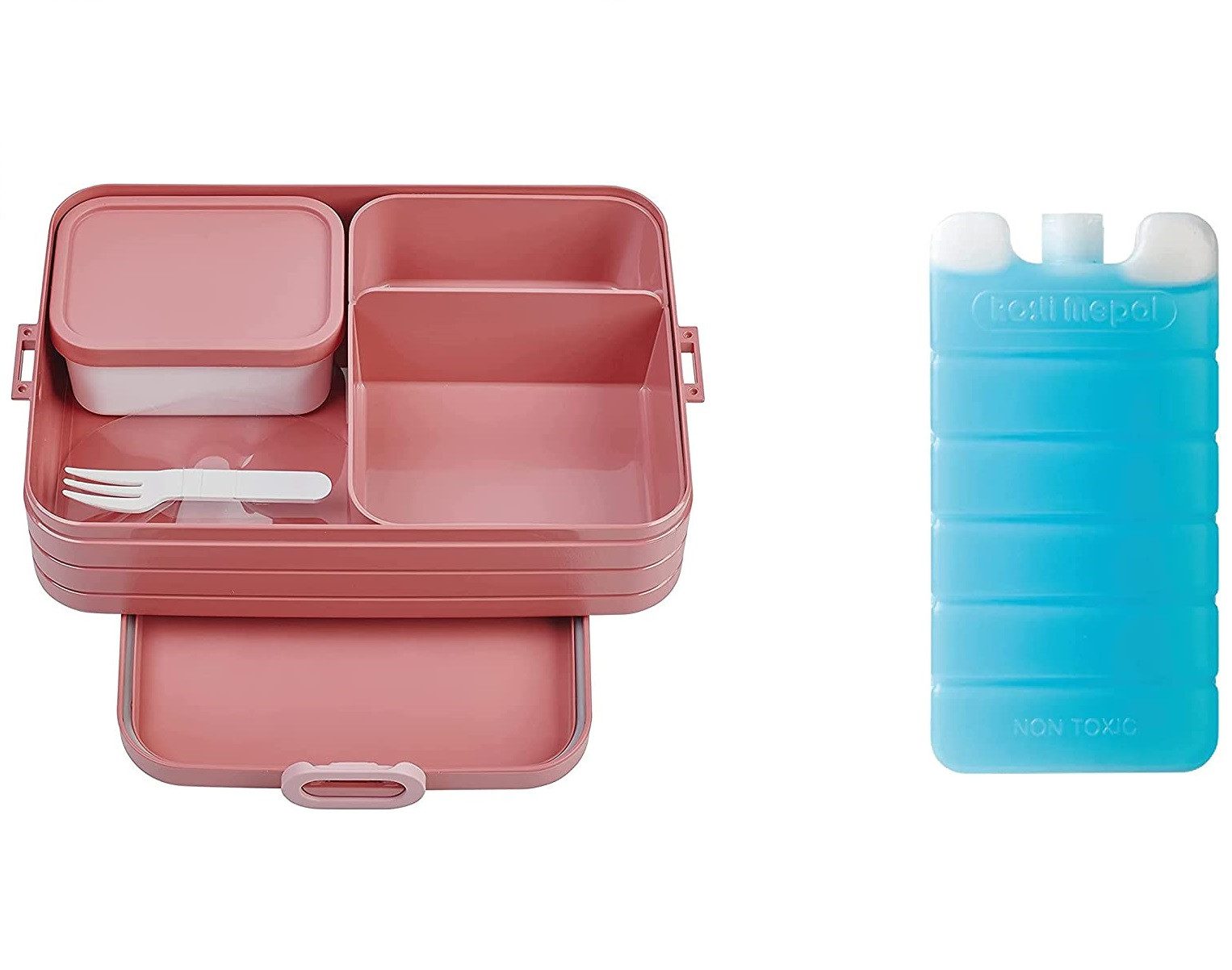 Mepal Lunchbox 2-tlg. Bento-Lunchboxen Cool Down Set Take A Break Large - Vivid Mauve