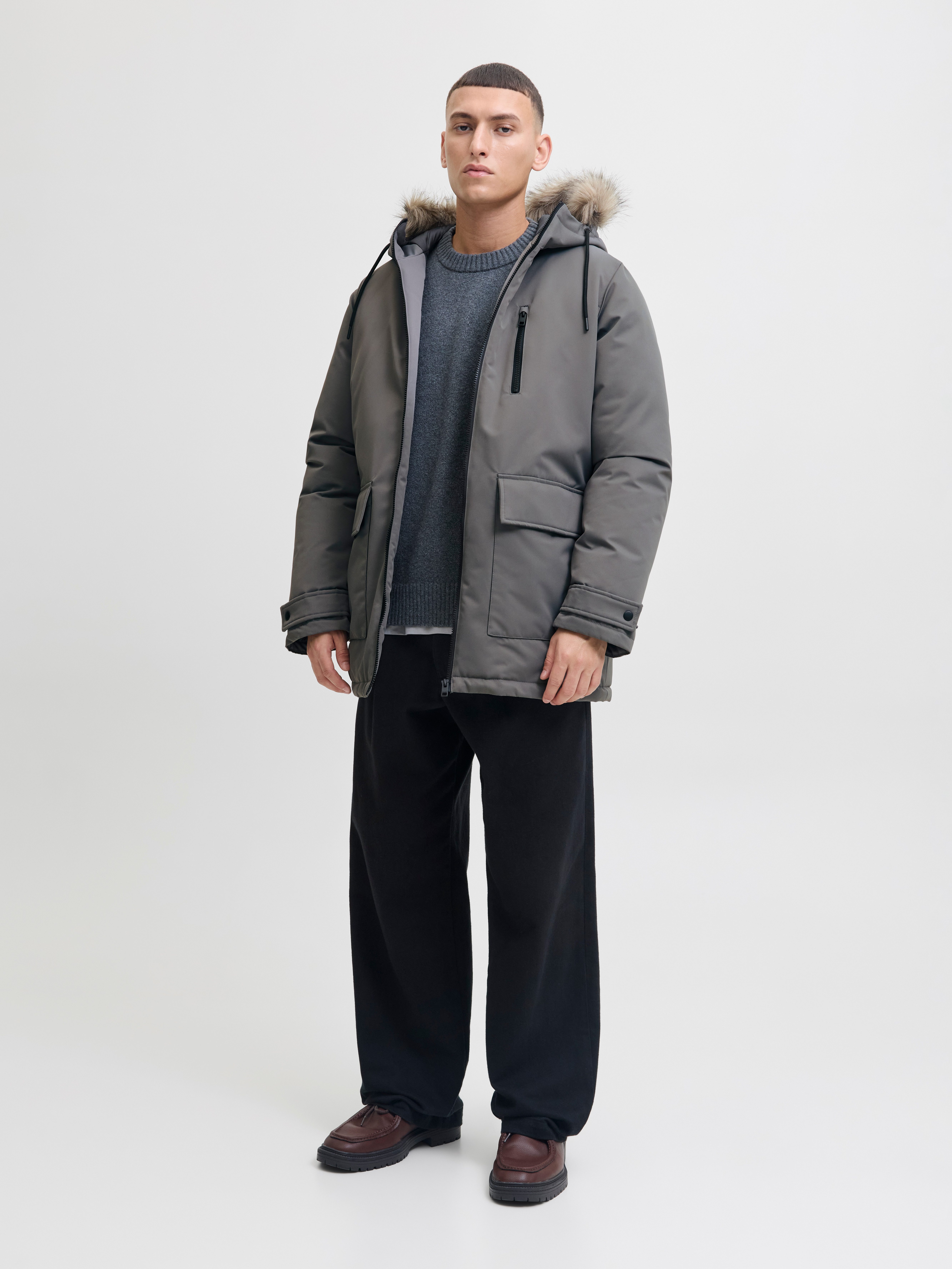 Jack & Jones Parka JJCHARLIE DETACHABLE FAUX FUR PARKA