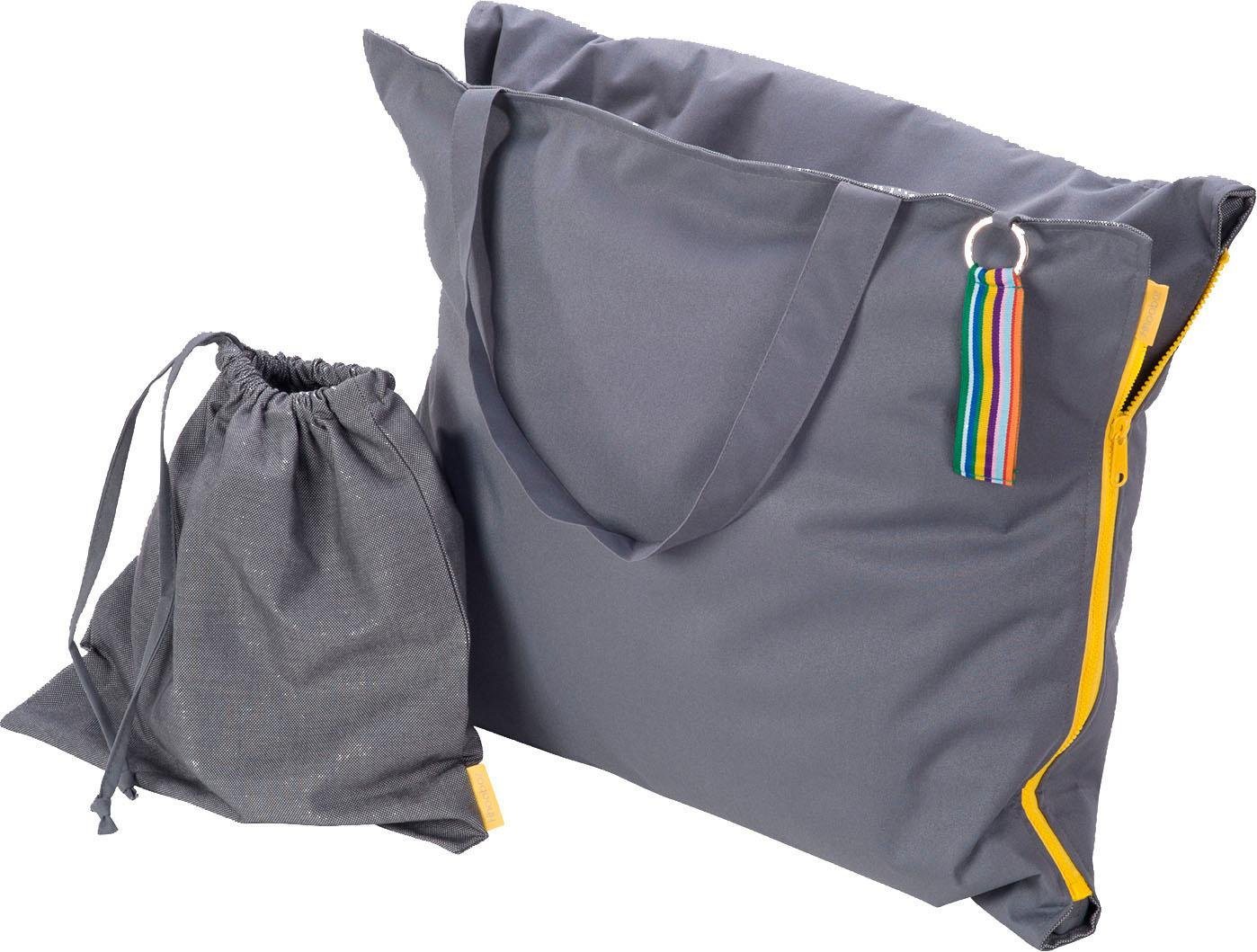 h.o.c.k. -  Strandtasche »Hhooboz L« (1-tlg), Maße ausgeklappt (BxL): 62/150 cm, Schonwäsche bei 30°