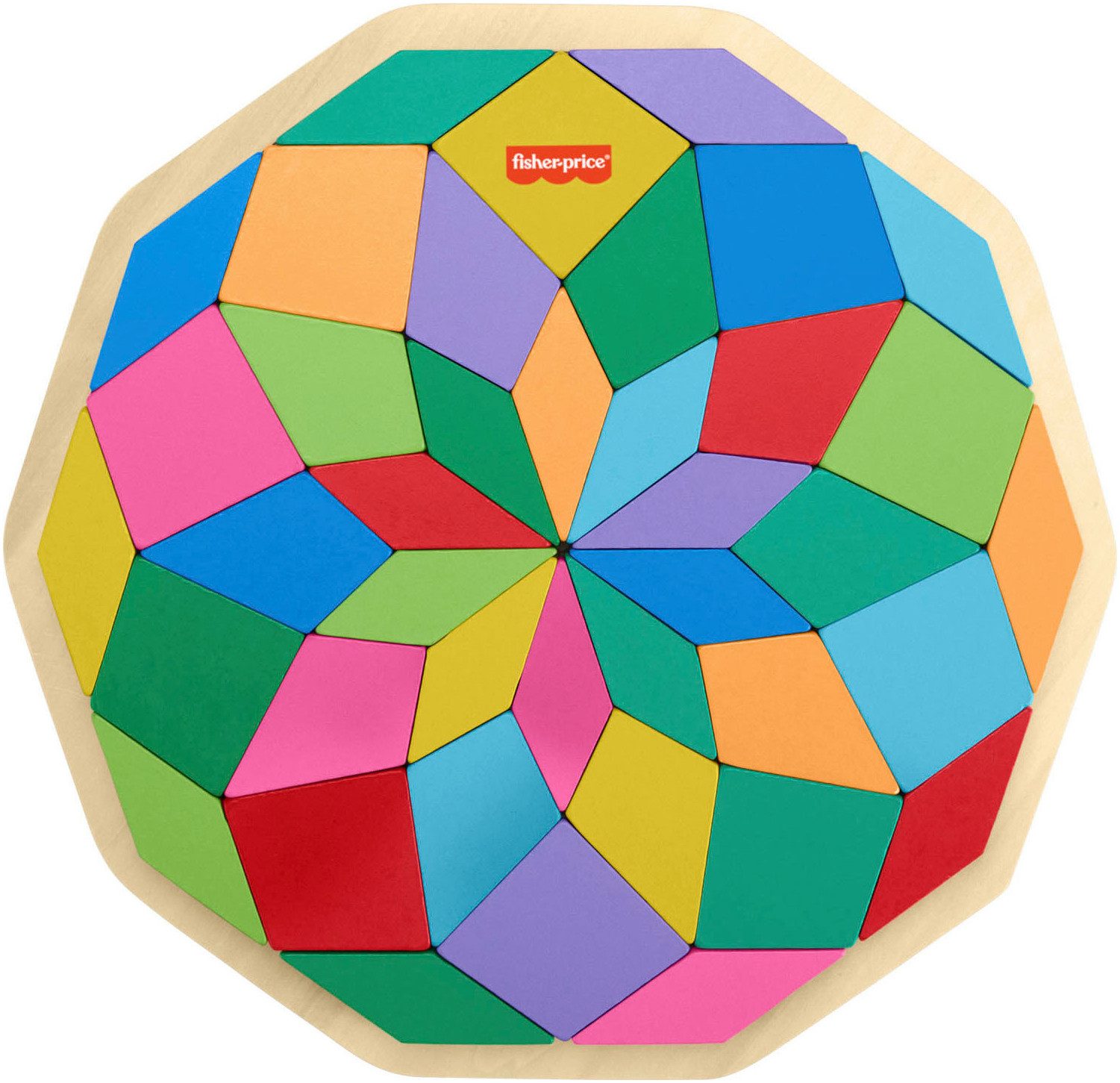 Fisher-Price® Konturenpuzzle Mandala-Puzzle, 40 Puzzleteile