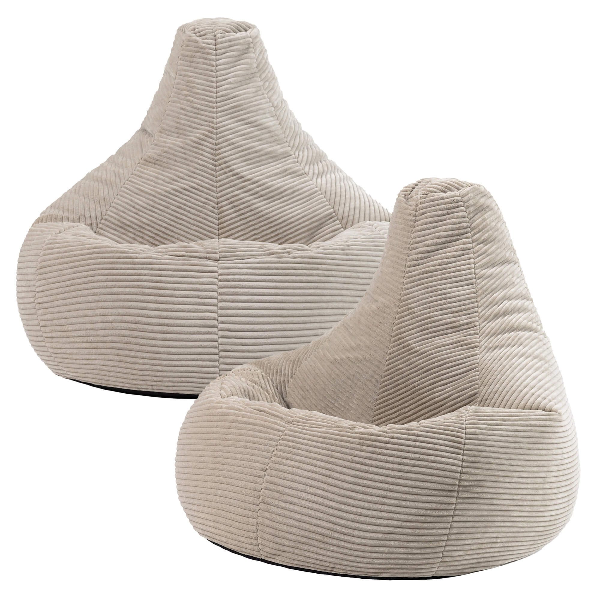 icon Sitzsack 2er Set Sessel mit Liege aus Cord „Dalton“, Sitzsack XXL Gami günstig online kaufen