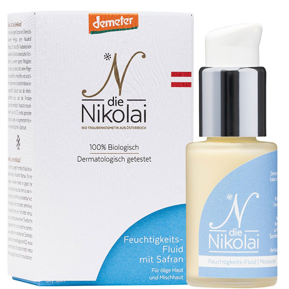 die Nikolai Feuchtigkeitscreme Veganes Feuchtigkeits-Fluid, 30 ml
