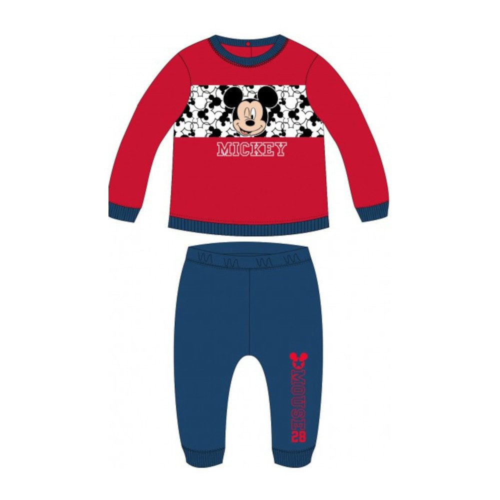 Shirt & Hose Mickey Mouse Baby-Bekleidungs-Set, Pullover & Hose in Rot, oder Blau
