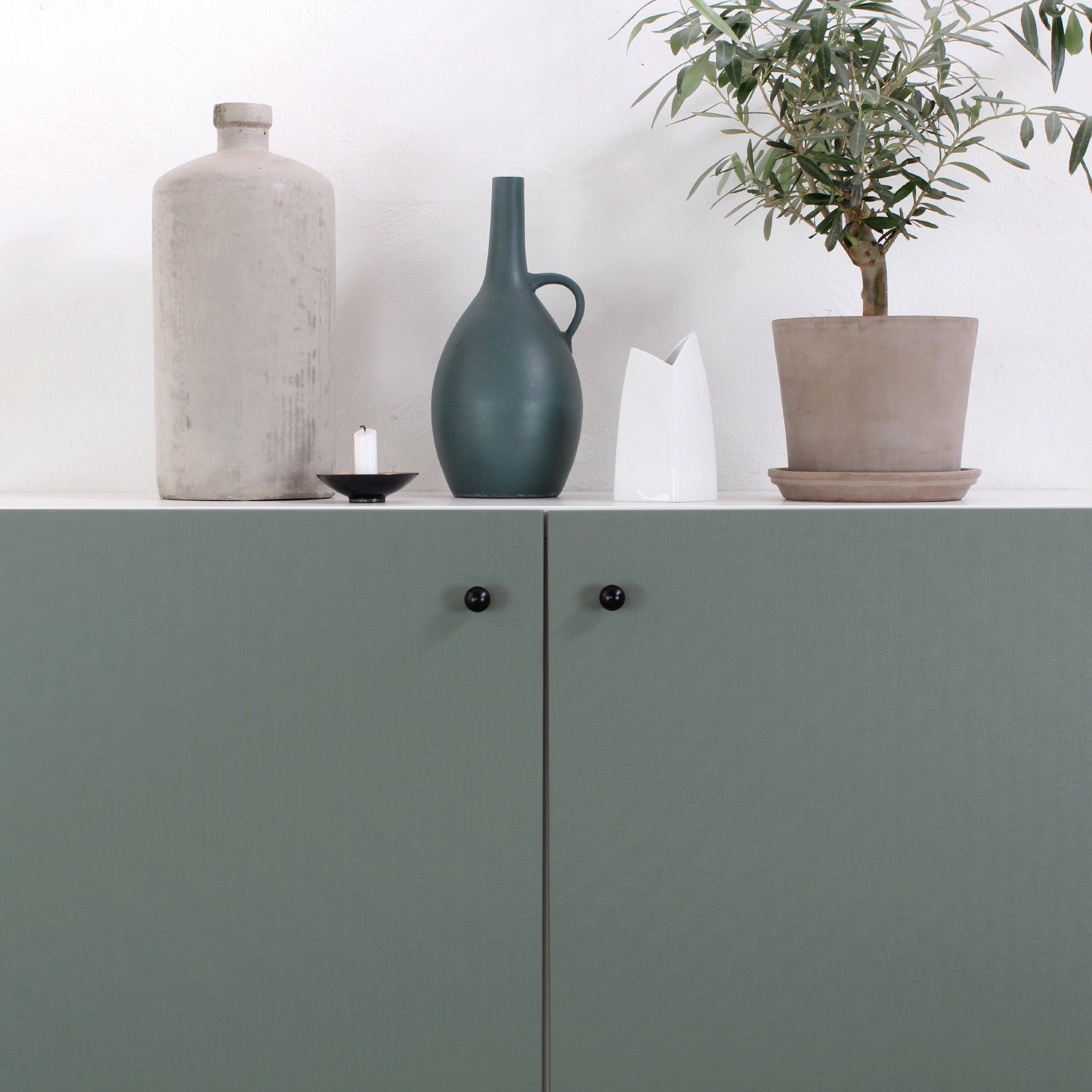 Natural Goods Berlin Möbelgriff BALL (10-St), Möbelknopf, Schrankgriff, Knauf für Schublade und Tür, Edelstahl-Optik