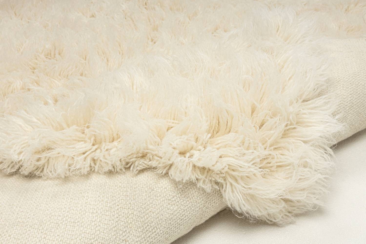 RUG N' ROLL Flokati-Teppich Luxus Flokati 2500, pflegeleicht, strapazierfähig, Schurwollshaggy, Rechteckig – Bild 4 von 4