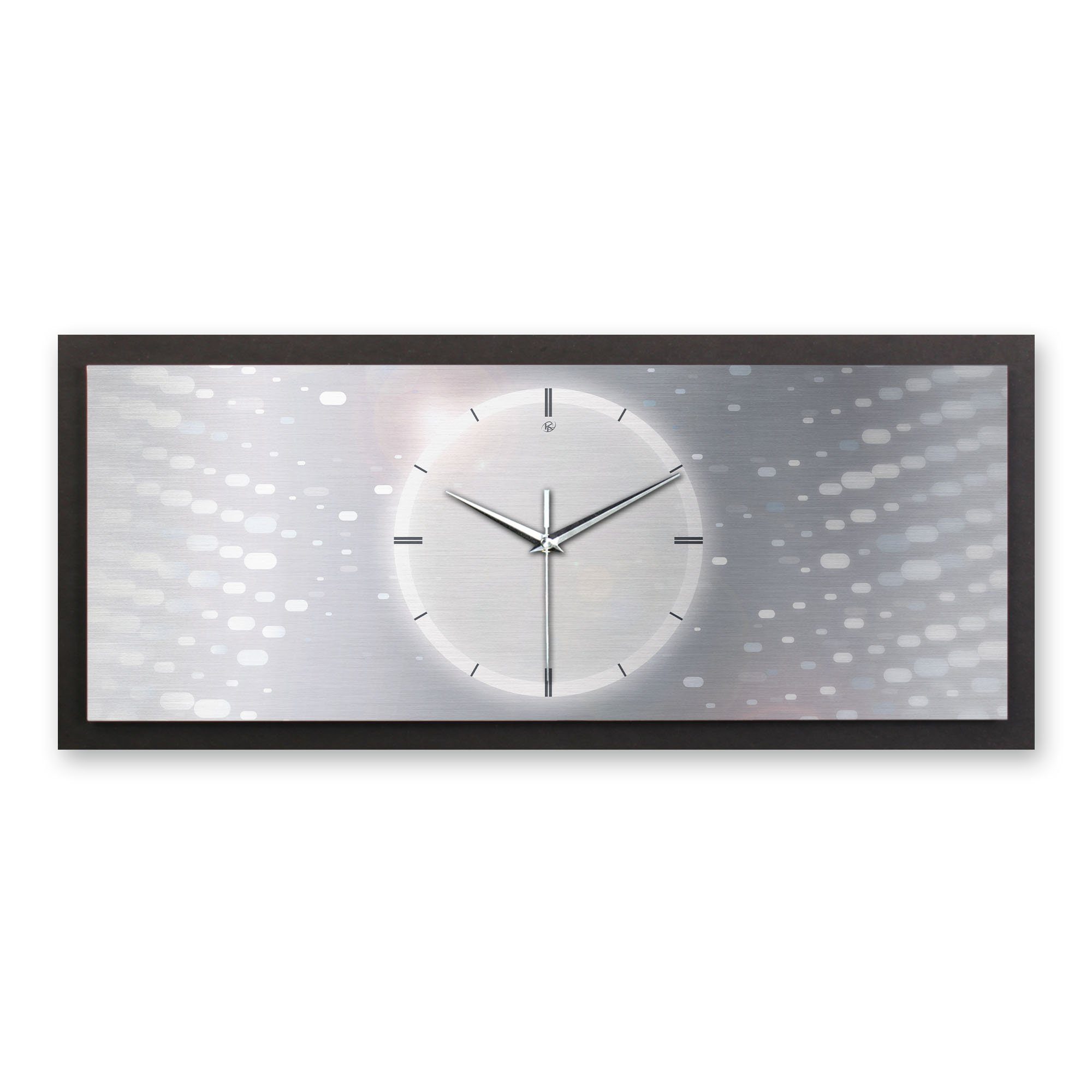 Kreative Feder Wanduhr 3D Designer-Wanduhr Silver Light (ohne Ticken; Funk- oder Quarzuhrwerk; elegant, außergewöhnlich, modern)