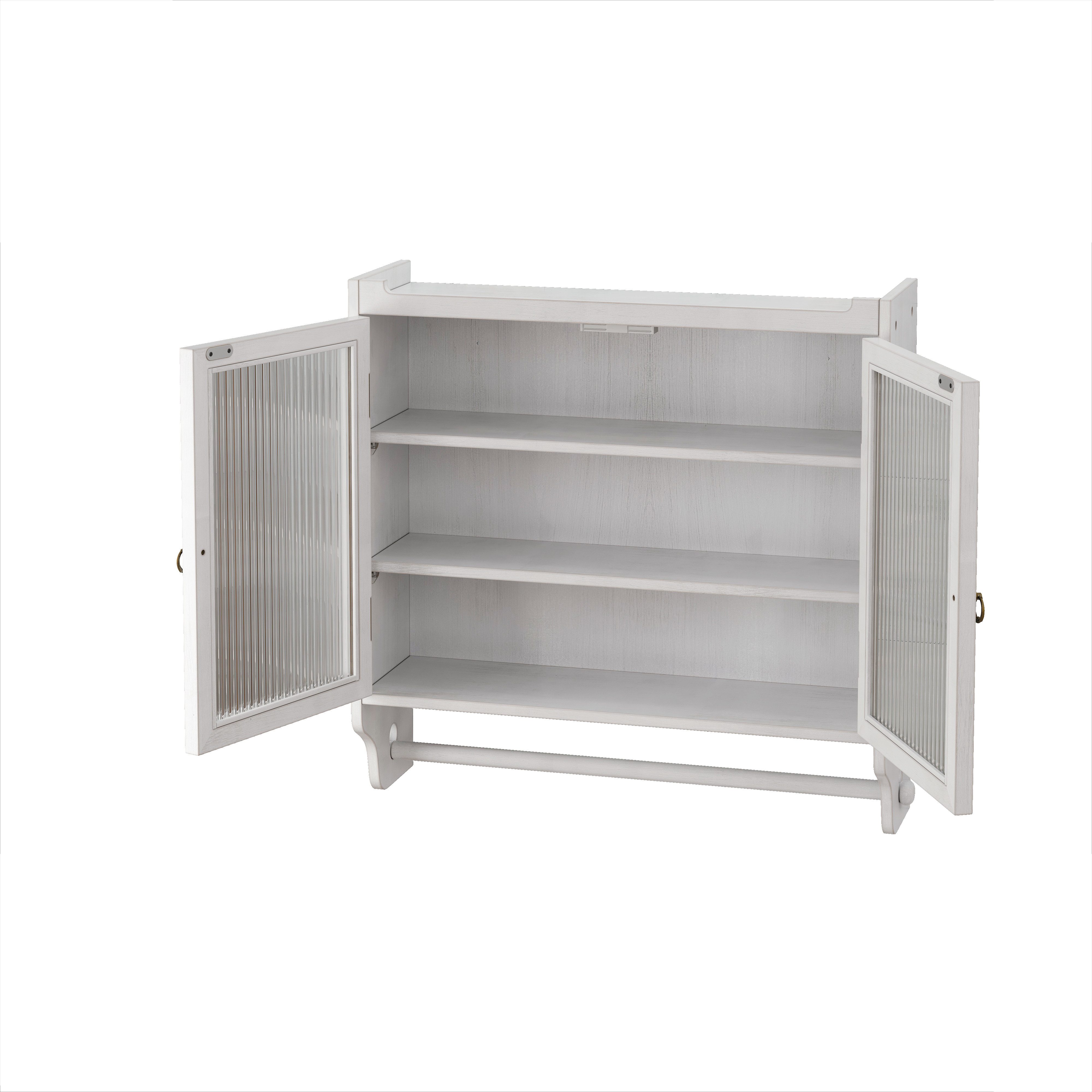Celya Wandhängeschrank Glas-Wandregal, Hängeschrank küche, 63cm günstig online kaufen