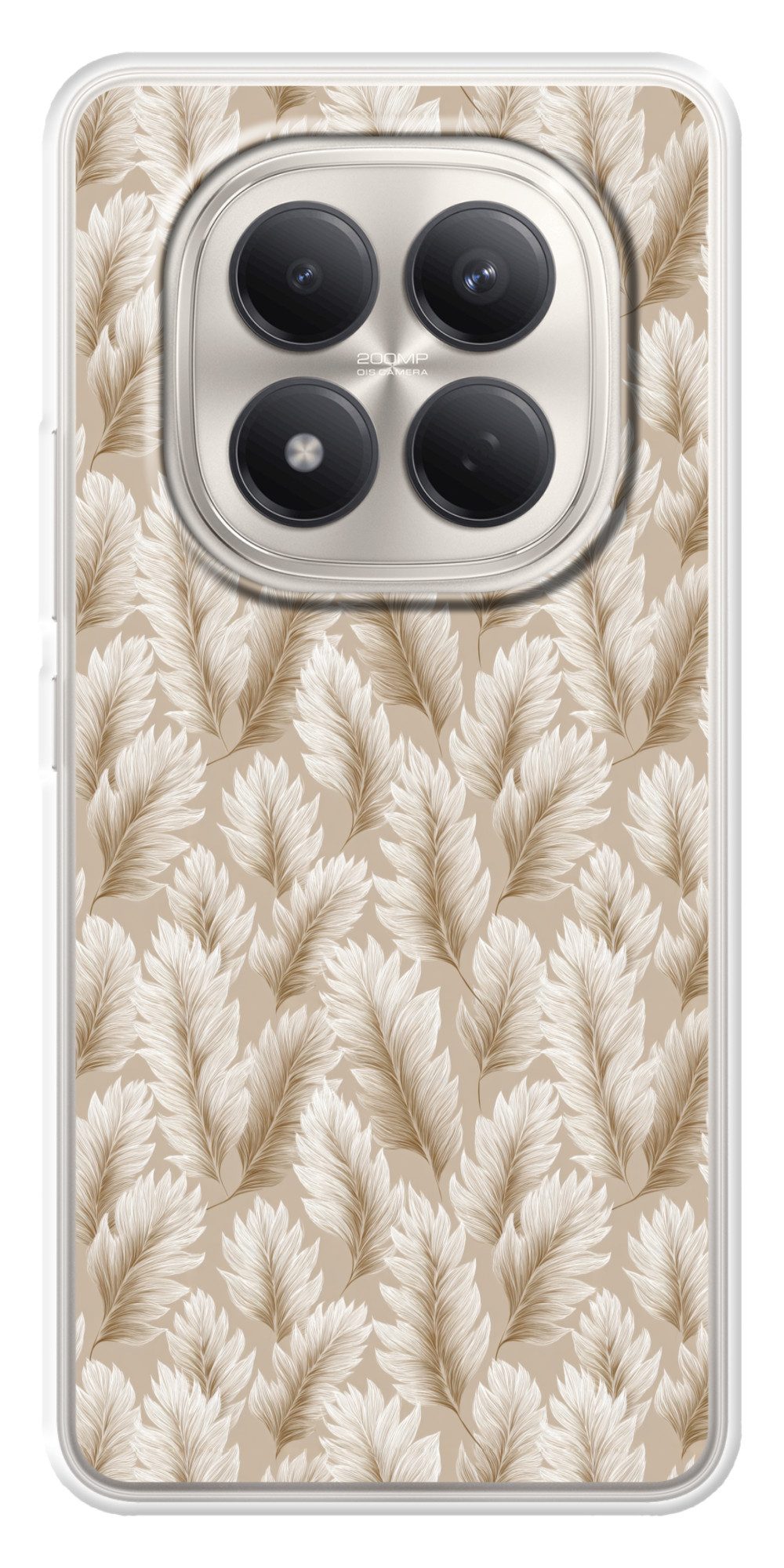 Handyhülle für Xiaomi Redmi Note 15 Pro 4G Botanisch - Muster - Beige