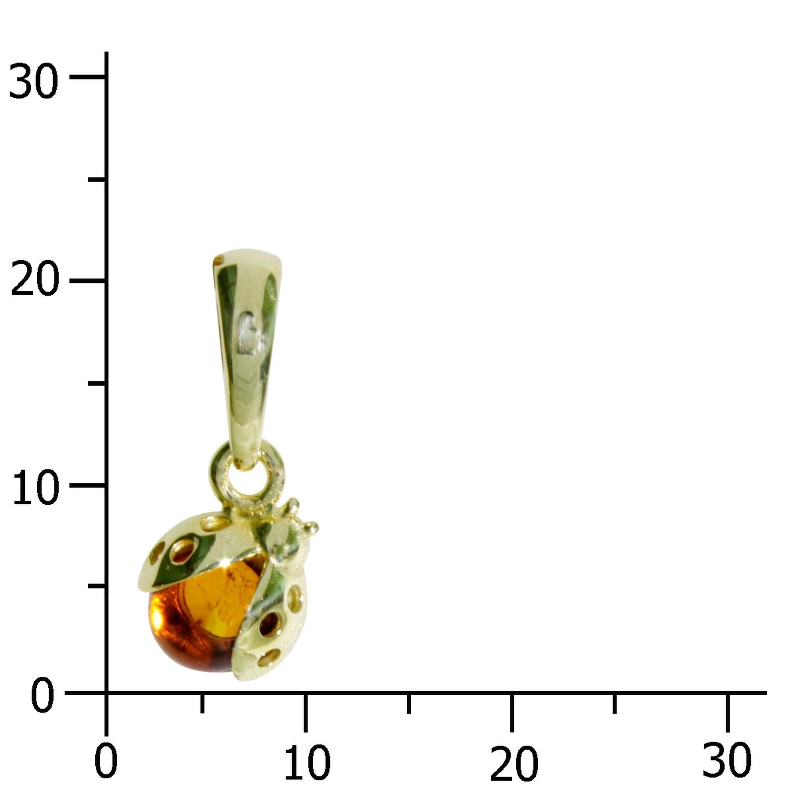 OSTSEE-SCHMUCK Kettenanhänger Ostsee-Schmuck Anhänger kleiner Marienkäfer ( günstig online kaufen