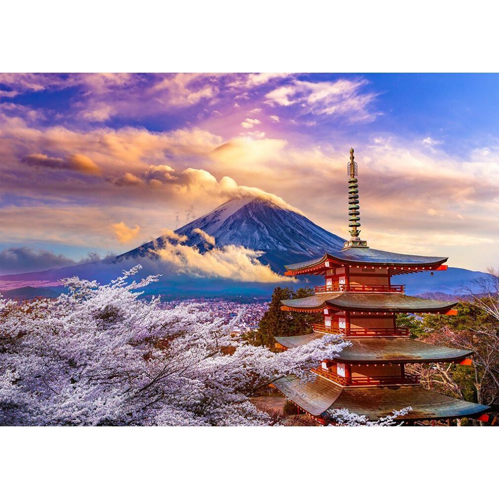ENJOY Puzzle Puzzle ENJOY Puzzle Berg Fuji im Frühling, Japan 1000 Teile, Puzzleteile