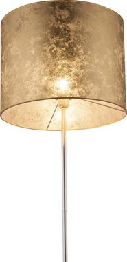 Globo Stehlampe Stehlampe Wohnzimmer Stehleuchte Schlafzimmer Textil gold modern