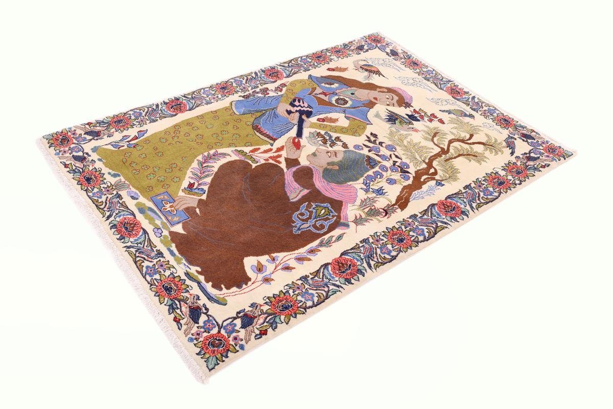 Orientteppich 8 Perserteppich, rechteckig, Handgeknüpfter Shahreza Orientteppich Nain Höhe: / mm Trading, 101x149