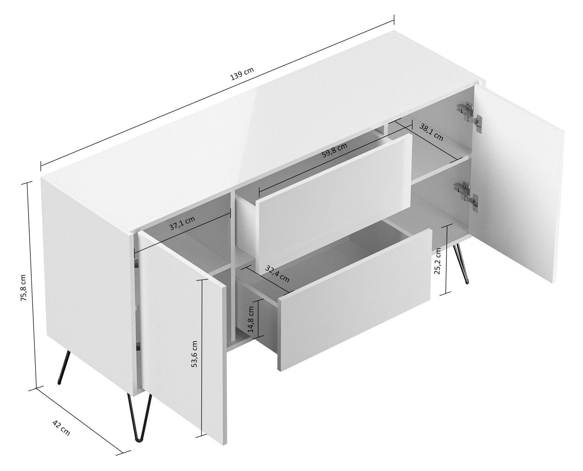 Magnolia Home Sideboard Raumwunder Sideboard Kommode günstig online kaufen