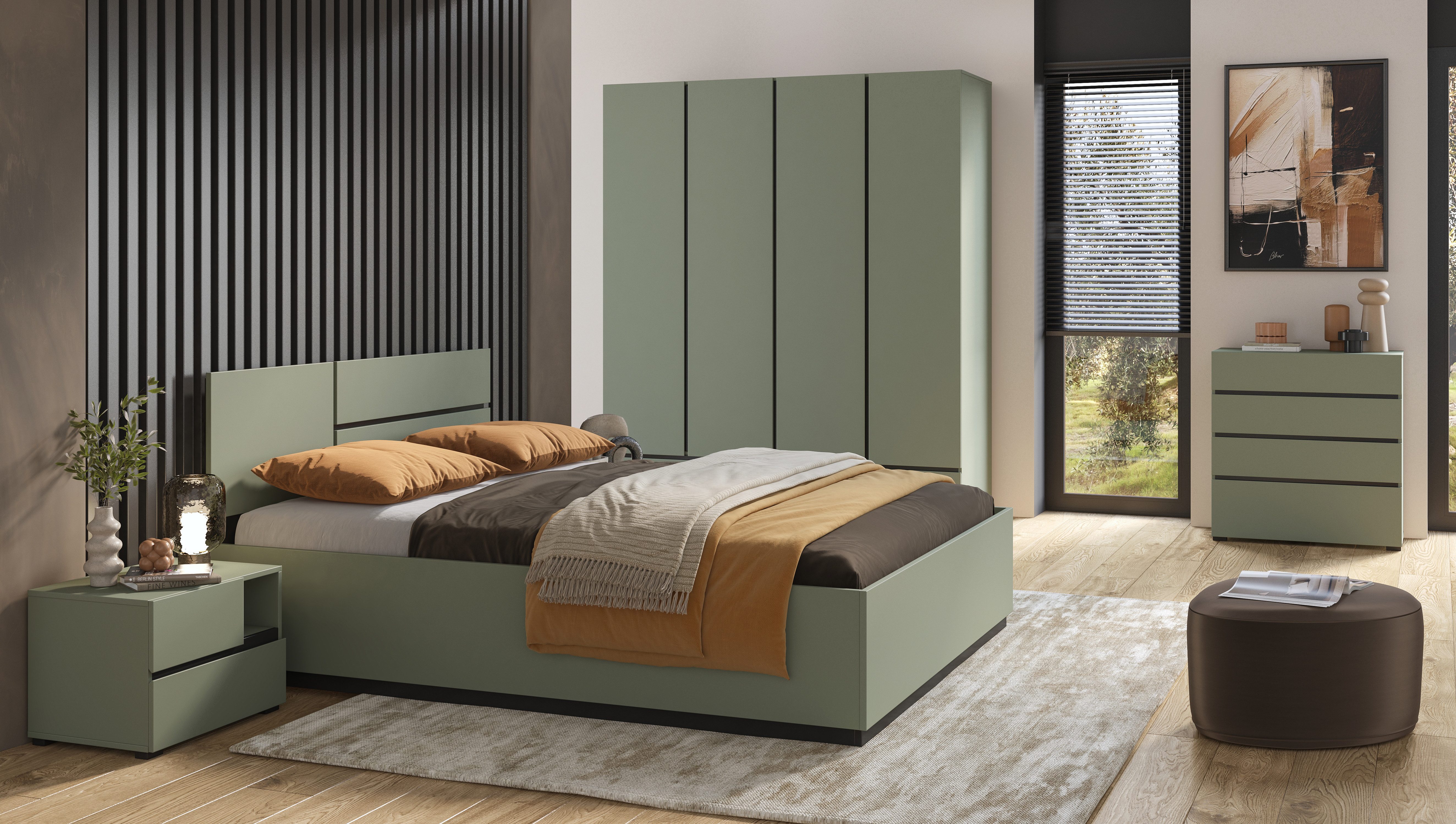 Home affaire Drehtürenschrank Cross, moderner griffloser günstig online kaufen