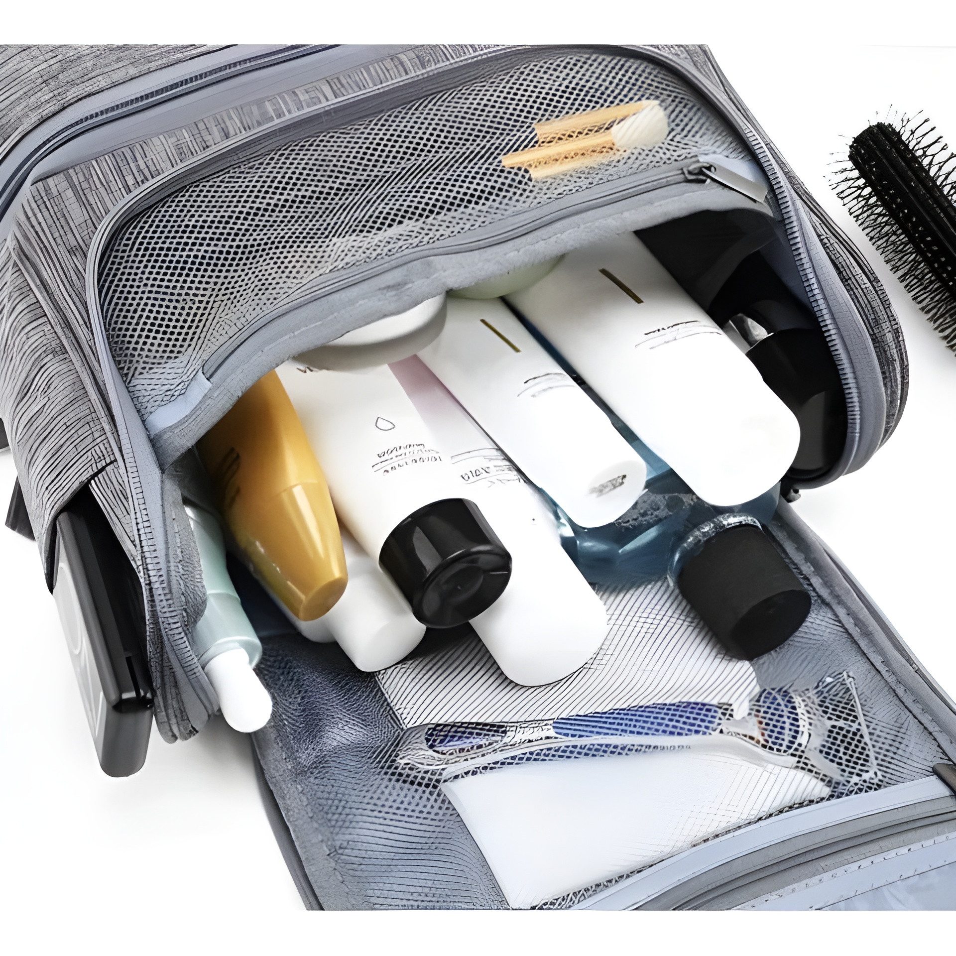 soulima Kosmetiktasche Reisetasche Kulturtasche (1-tlg), wasserdicht, Thermofach, aufhängbar