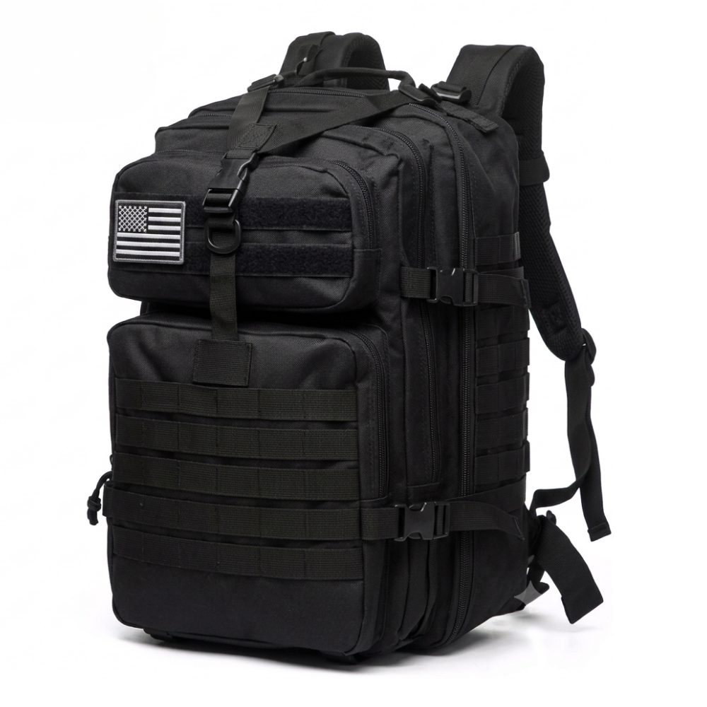 Athlix Wanderrucksack taktischer Wanderrucksack inklusive Laptopfach Outdoor, Softback, Ergonomisches Tragesystem, 50-Liter-Volumen