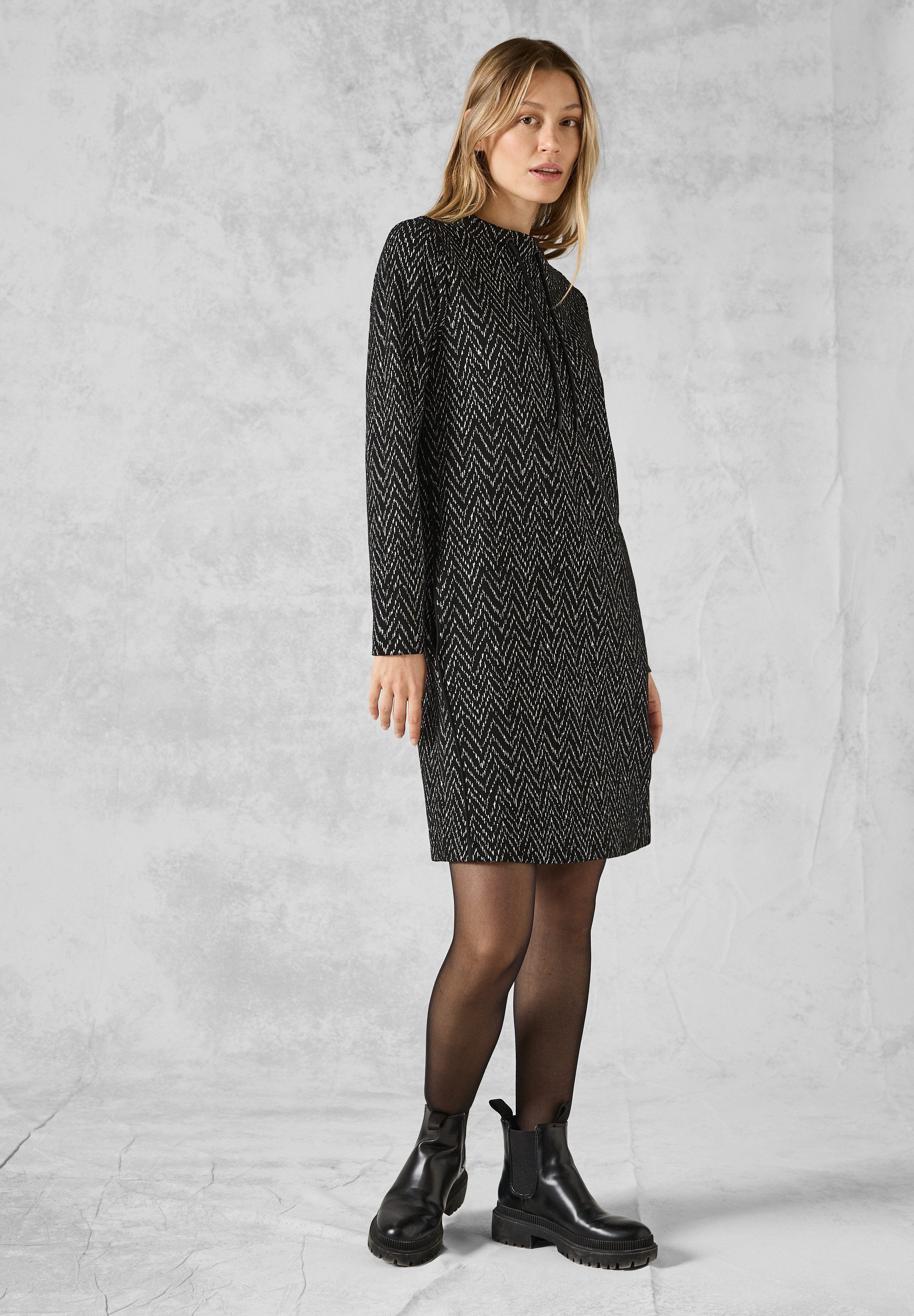 CECIL Midikleid mit Stehkragen