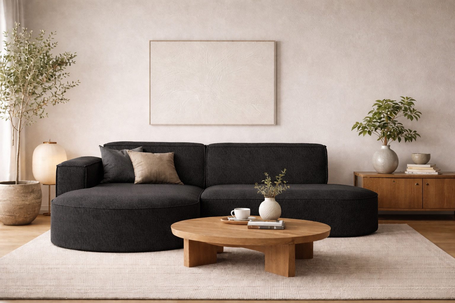 Kaiser Möbel Ecksofa Designer MODENA STUDIO L stoff Verita, Ecksofa, Cord Sofa, L-Form, Links/Rechts wählbar