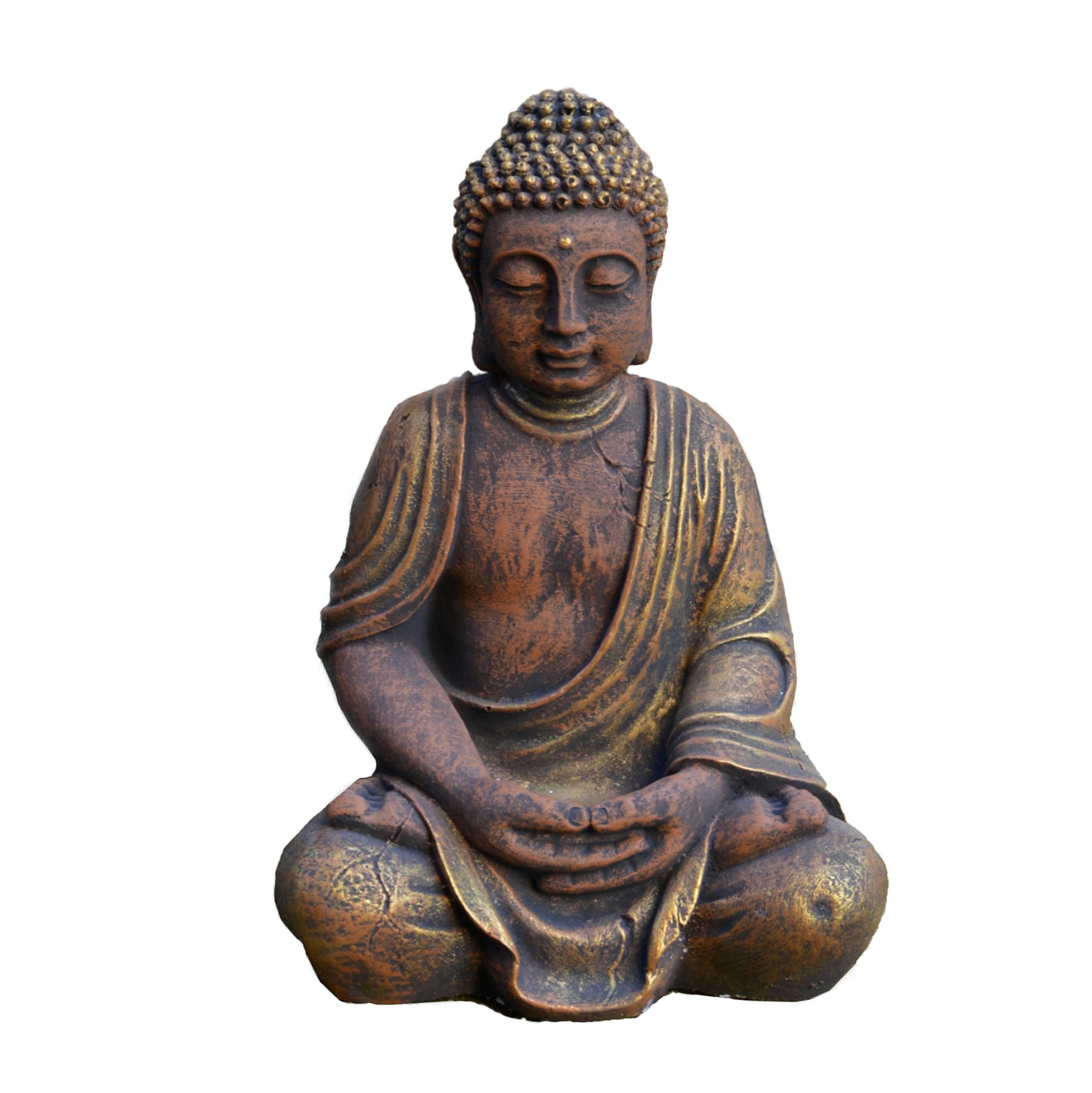 gartendekoparadies.de Gartenfigur Buddha Statue, Steinfigur, H. günstig online kaufen