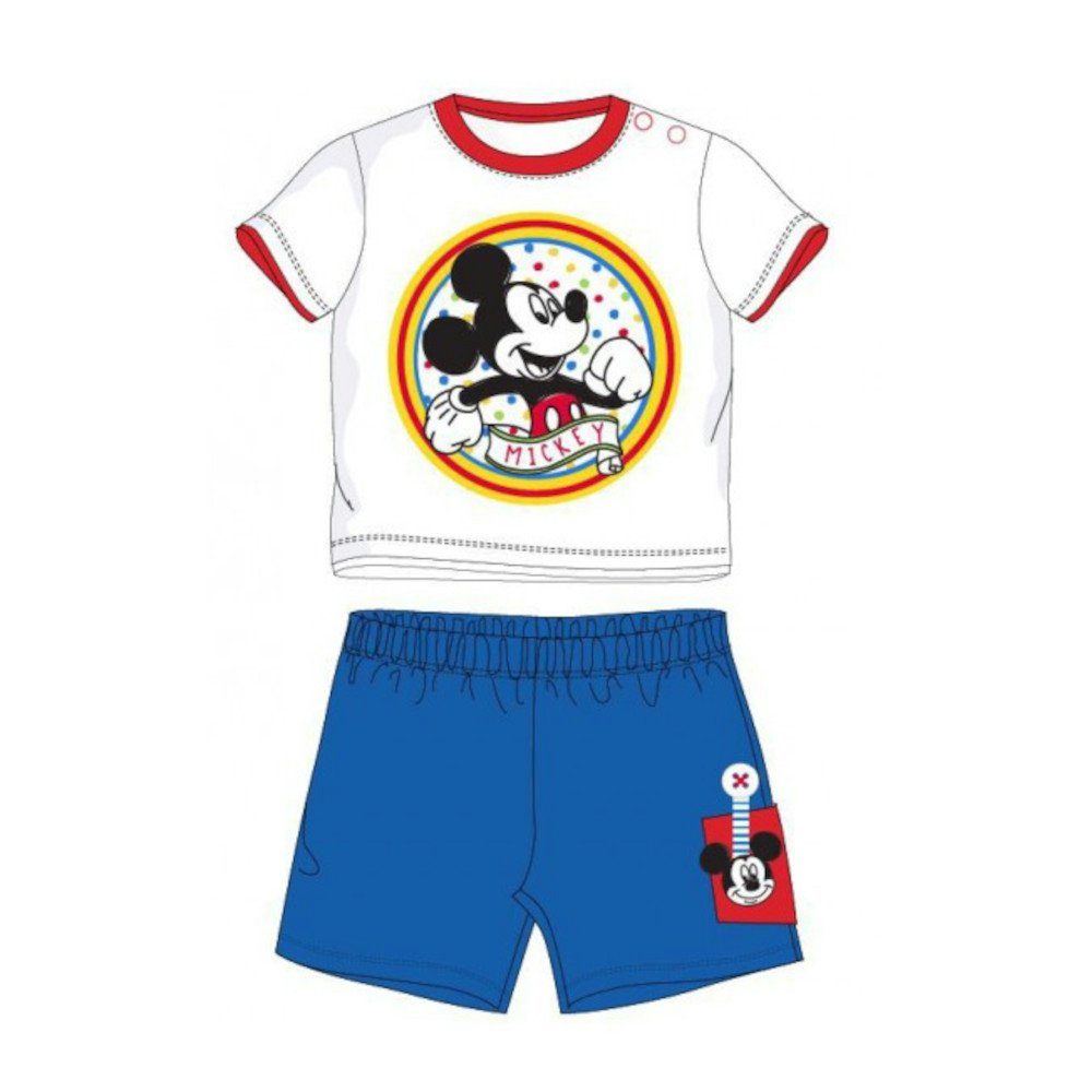 Shirt & Hose Mickey Mouse Baby-Bekleidungs-Set für Jungen kurzes Shirt & kurze Hose