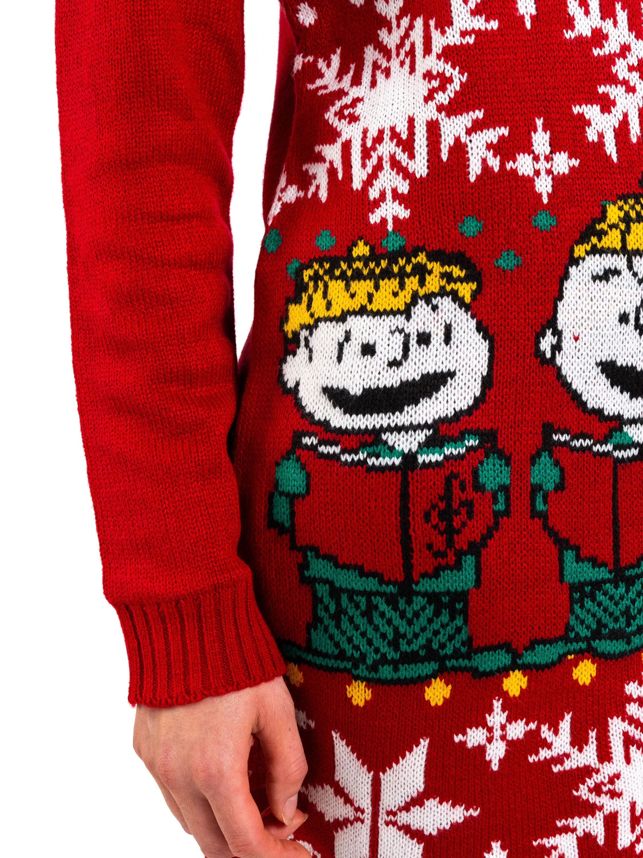 United Labels® Weihnachtspullover The Peanuts Snoopy Winter Strick Rot
