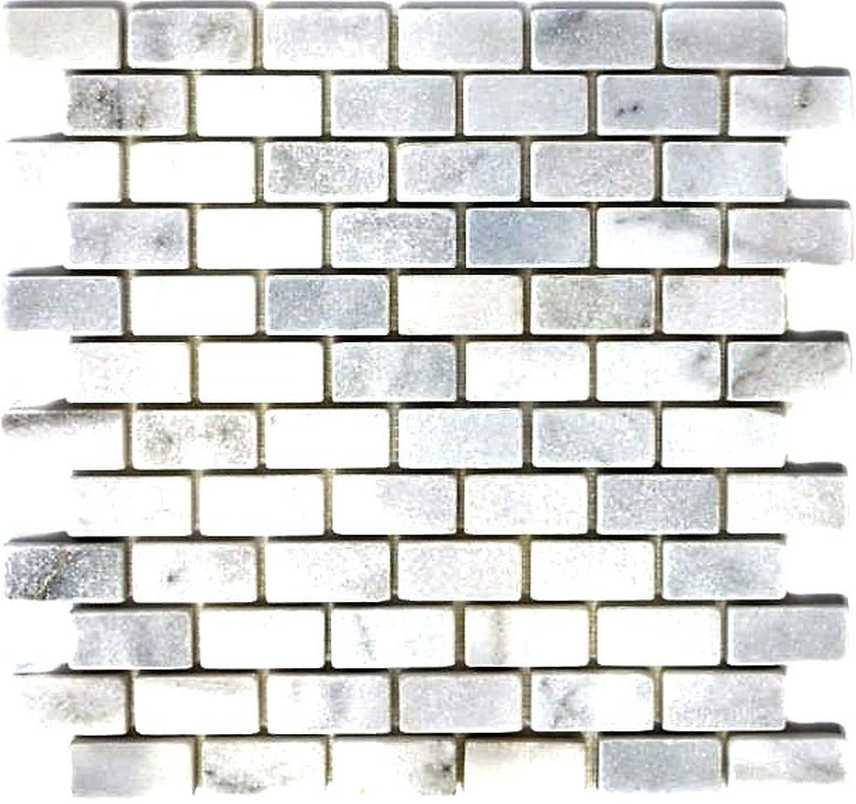 Mosani Bodenfliese Marmor Mosaik Fliese Naturstein Brick Mauerverband