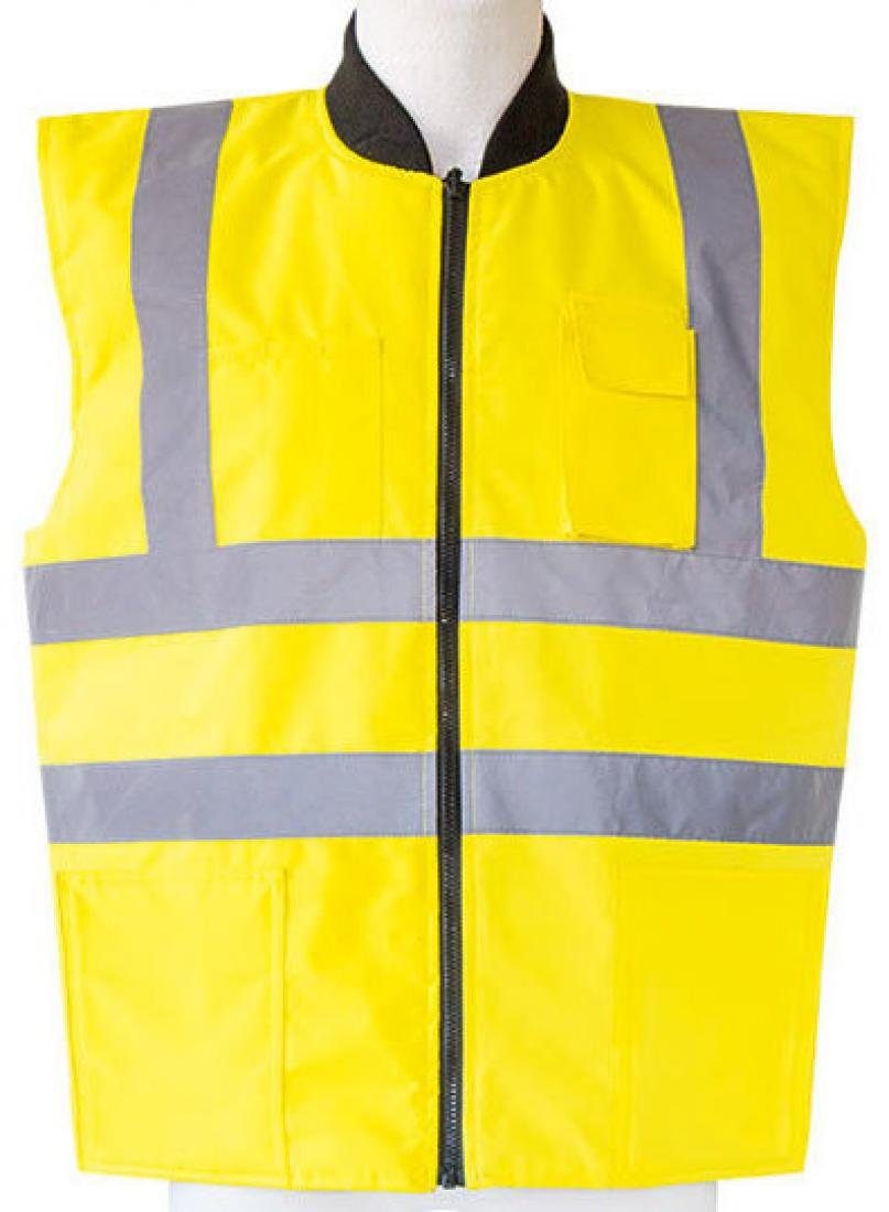 Warnweste Herren Hi-Viz Reversible Bodywarmer EN ISO 20471