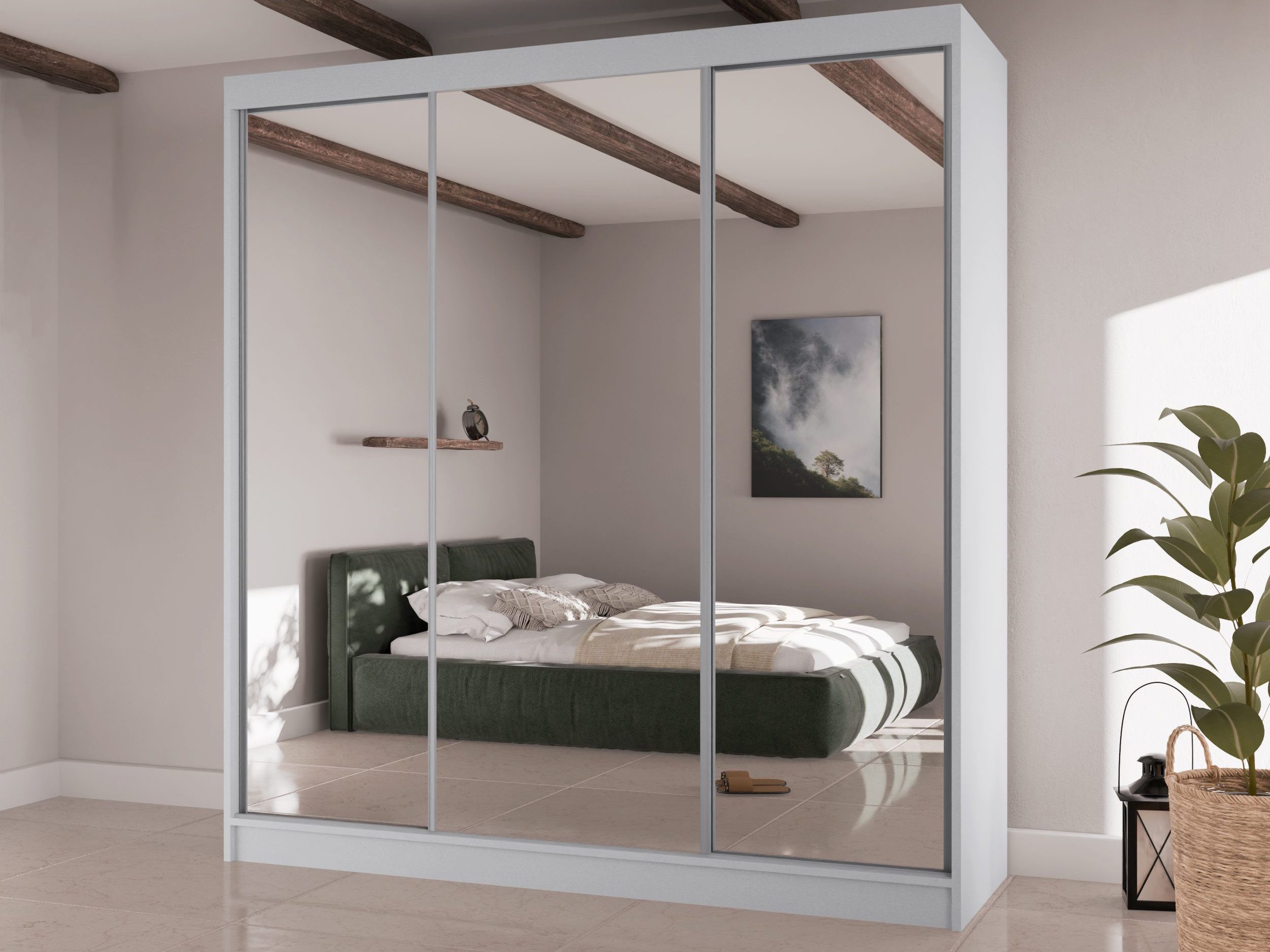 Beautysofa Kleiderschrank HOMA II Breite: 200 günstig online kaufen