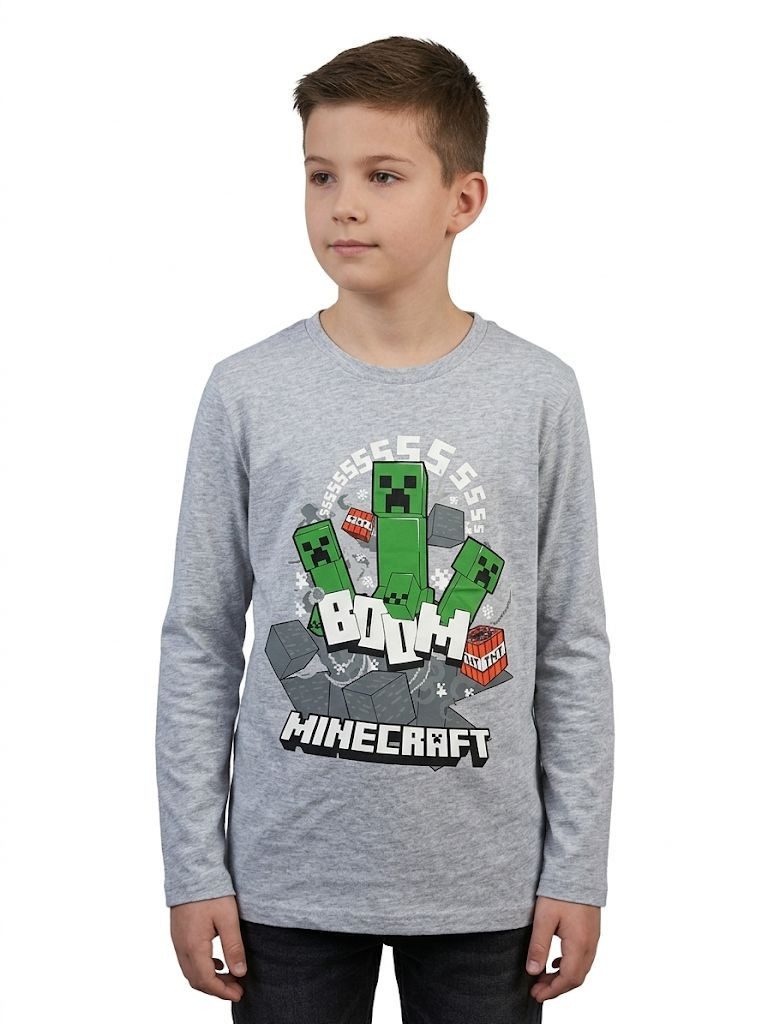 Minecraft Langarmshirt Minecraft Langarmshirt Jungen Creeper 6/7 8/9 10/11 12/13 Jahre