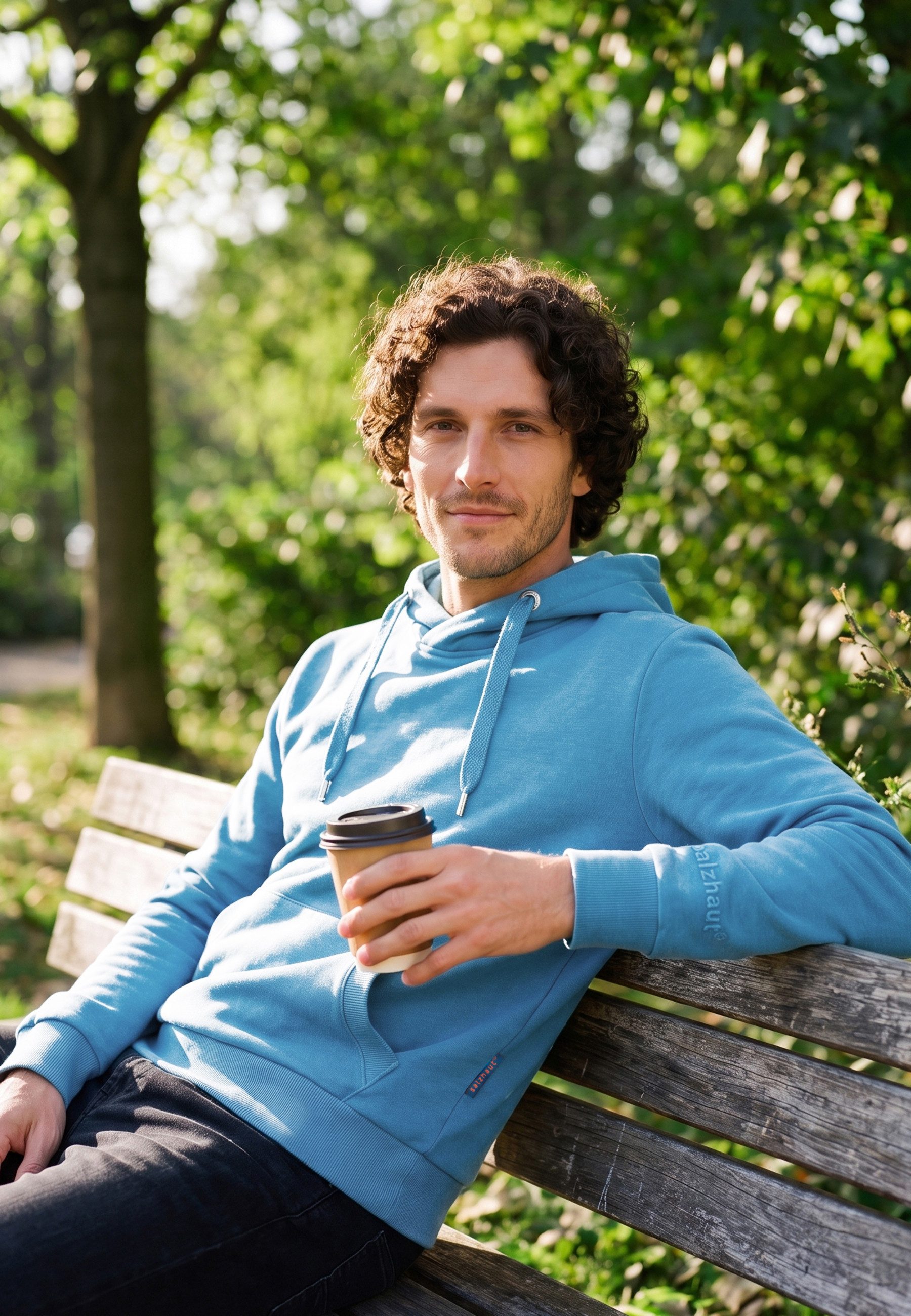 salzhaut Hoodie HEFF Herren Regular Fit salzhaut Kapuzenpullover – bequemer Fit und nordisch klares Design