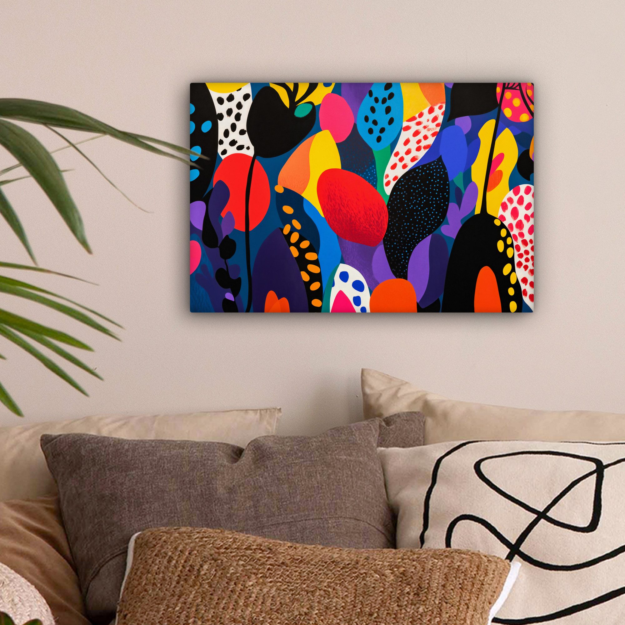 OneMillionCanvasses® Leinwandbild Blumen - Blätter - günstig online kaufen