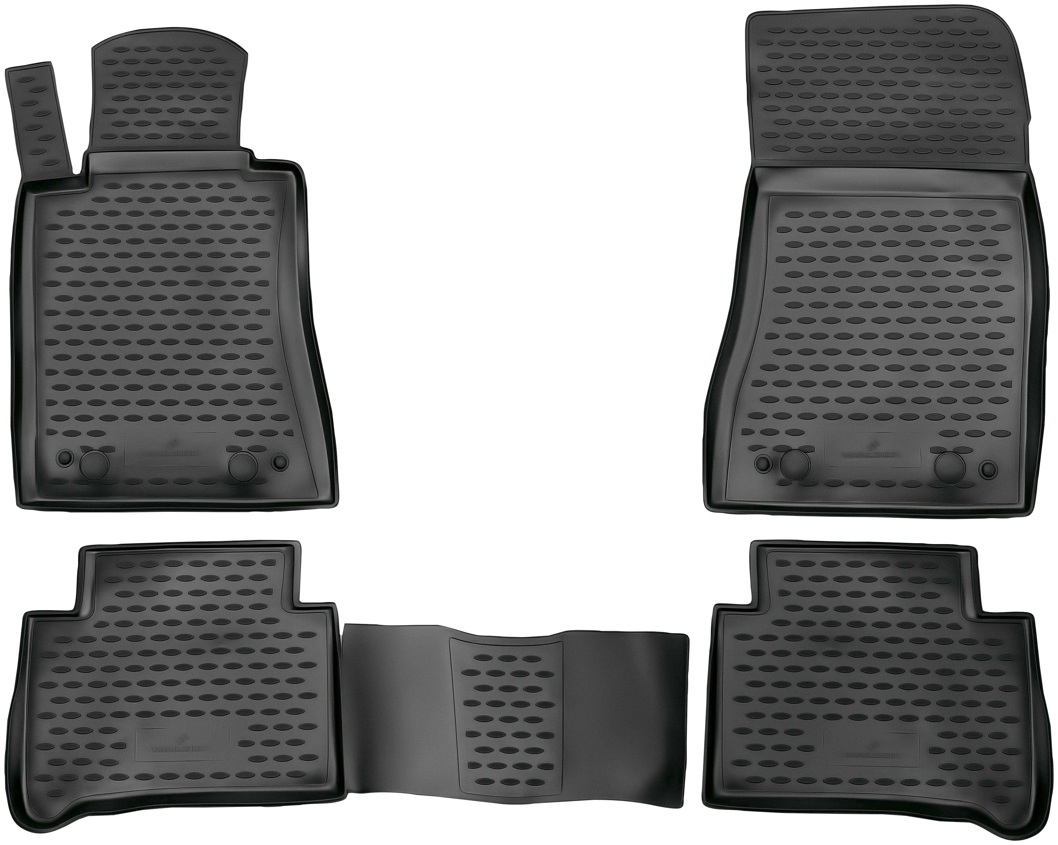 WALSER Passform-Fußmatten XTR (4 St), für Mercedes E-Klasse Stufenheck, für  Mercedes-Benz E-Klasse (W211) 2002 - 2009 | Automatten