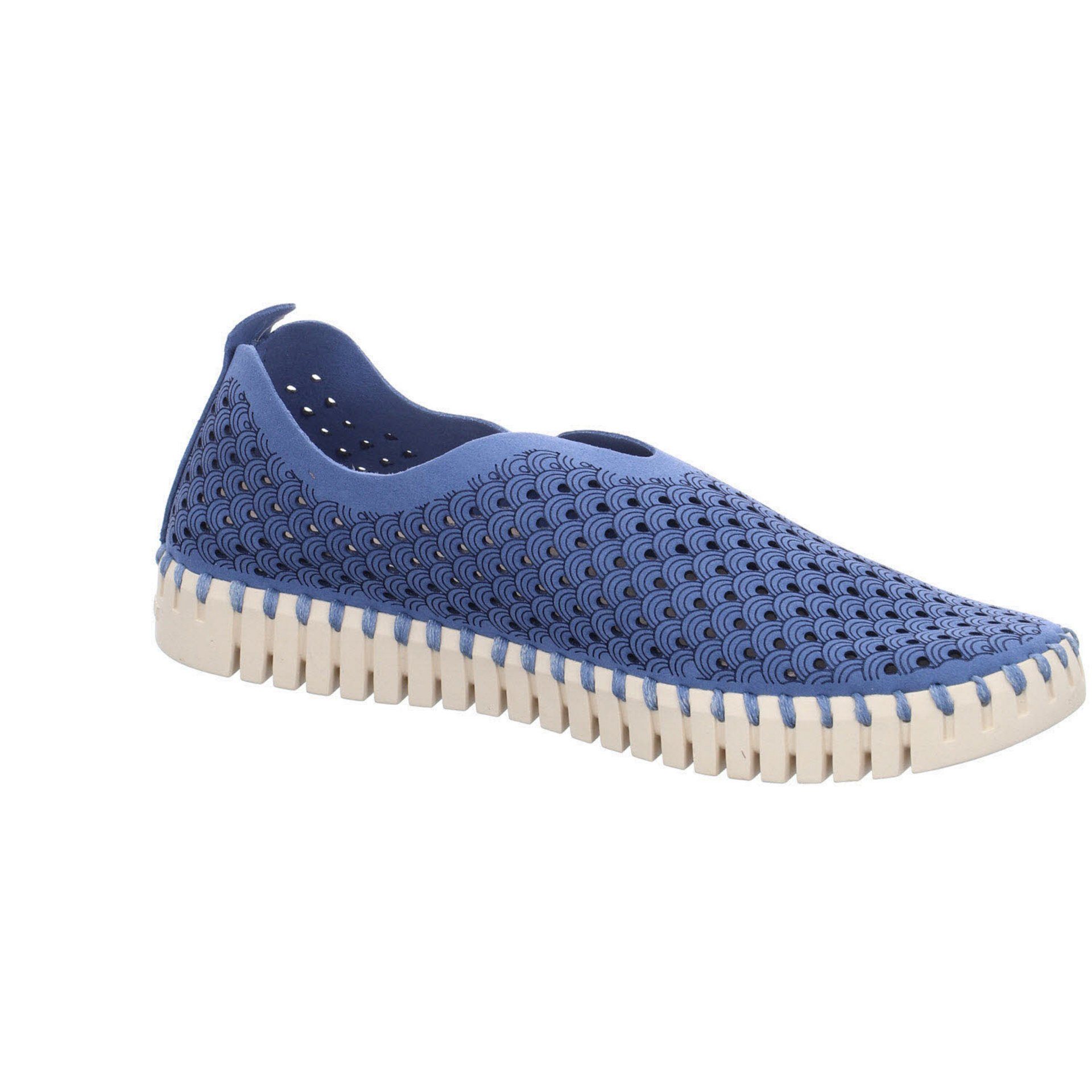 Jacobsen Damen blau-mittel Slipper Tulip Slipper Schuhe Slipper Synthetik Ilse