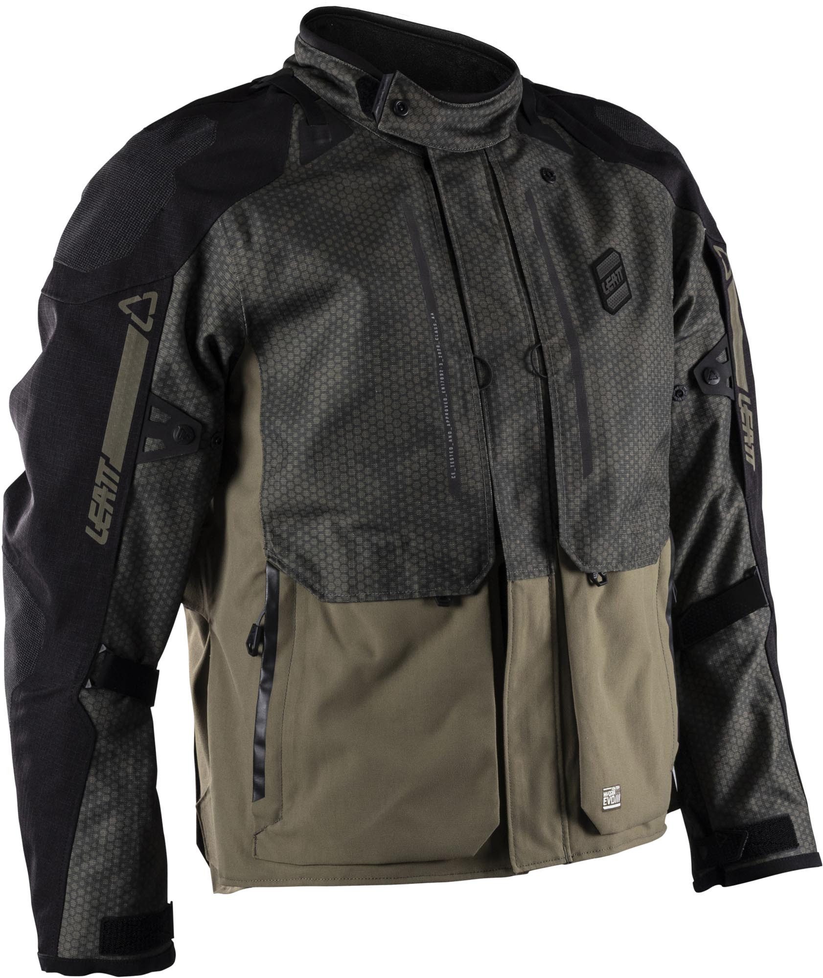 Leatt Motorradjacke ADV DriTour 5.5 Short wasserdichte Motorrad Textiljacke Rückenprotektor enthalten,Brustprotektor vorbereitet,Verbindungsr