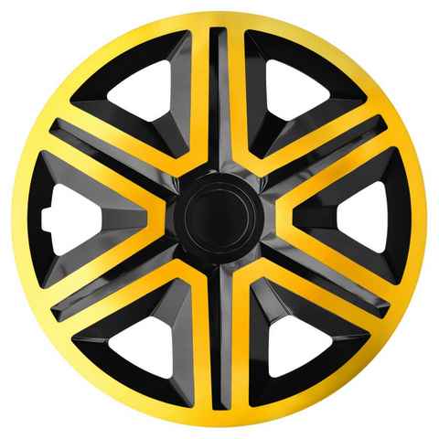 NRM Radkappen Action Doublecolor, 15 in Zoll, (4-St) 15" Radkappen Komplettset Radzierblenden 4 Stück