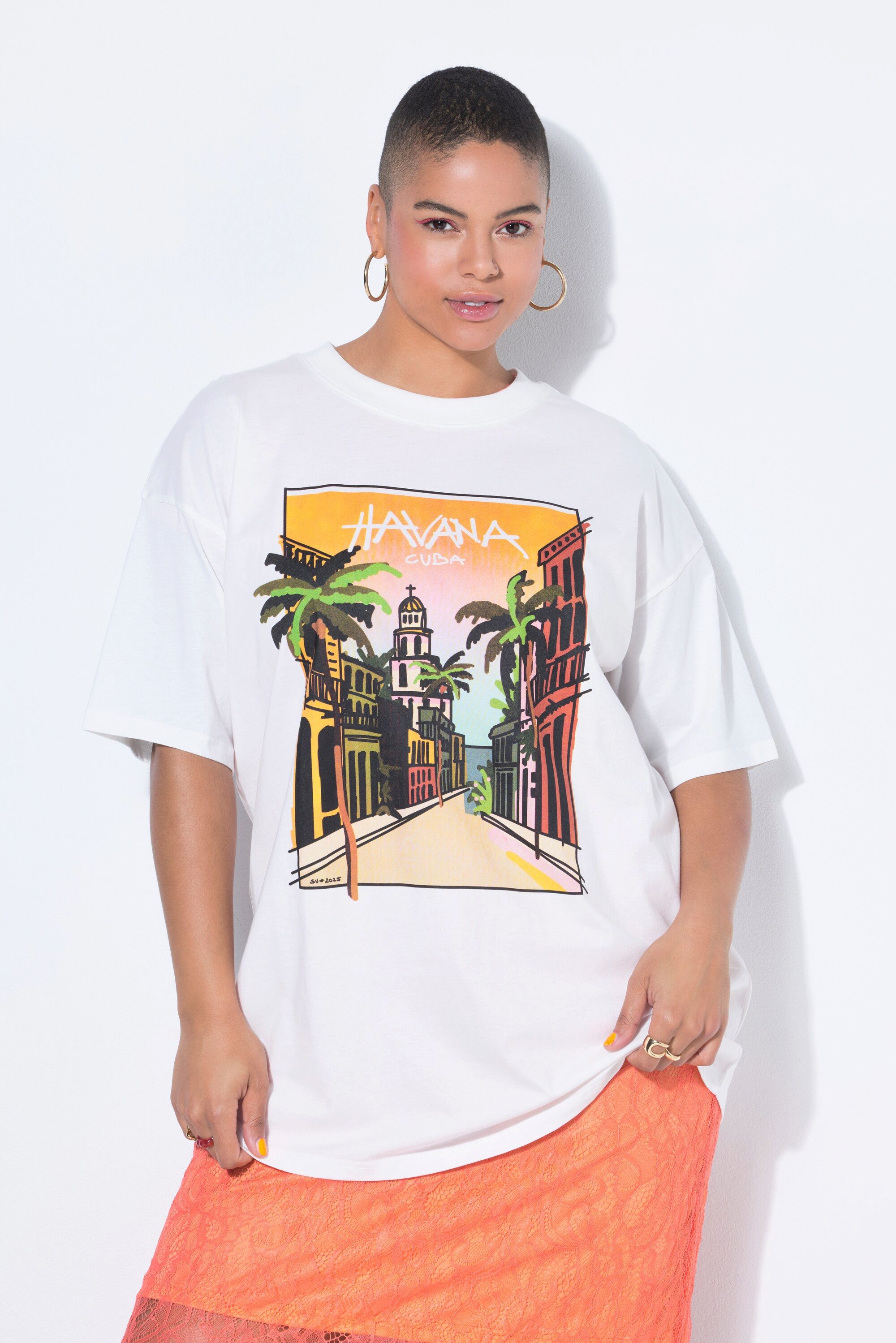 Studio Untold T-Shirt T-Shirt oversized Havana-Print günstig online kaufen