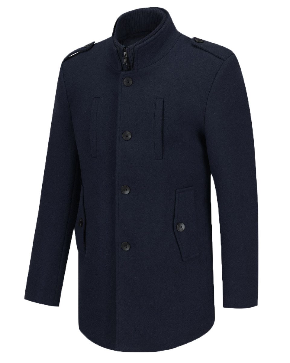 Allthemen Wollmantel Herren Kurzer Wintermantel mit abnehmbarem Innenfutter günstig online kaufen