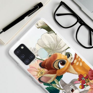 DeinDesign Handyhülle Bambi Klopfer Disney Bambi, Klopfer transparent, Samsung Galaxy A21s Silikon Hülle Bumper Case Handy Schutzhülle