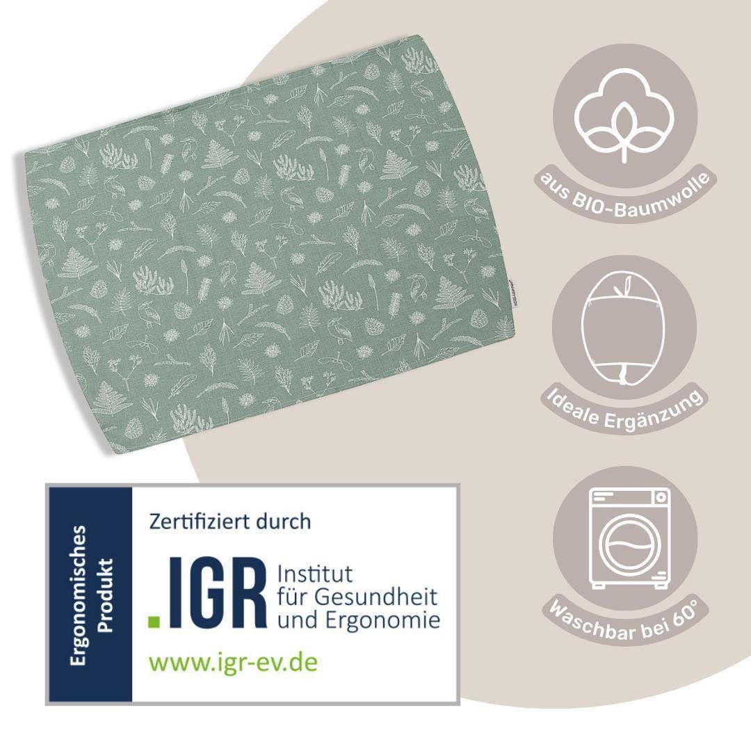 HOBEA-Germany Stillkissenbezug Baby Lagerungsbezug Waffelmuster taupe, 100% günstig online kaufen