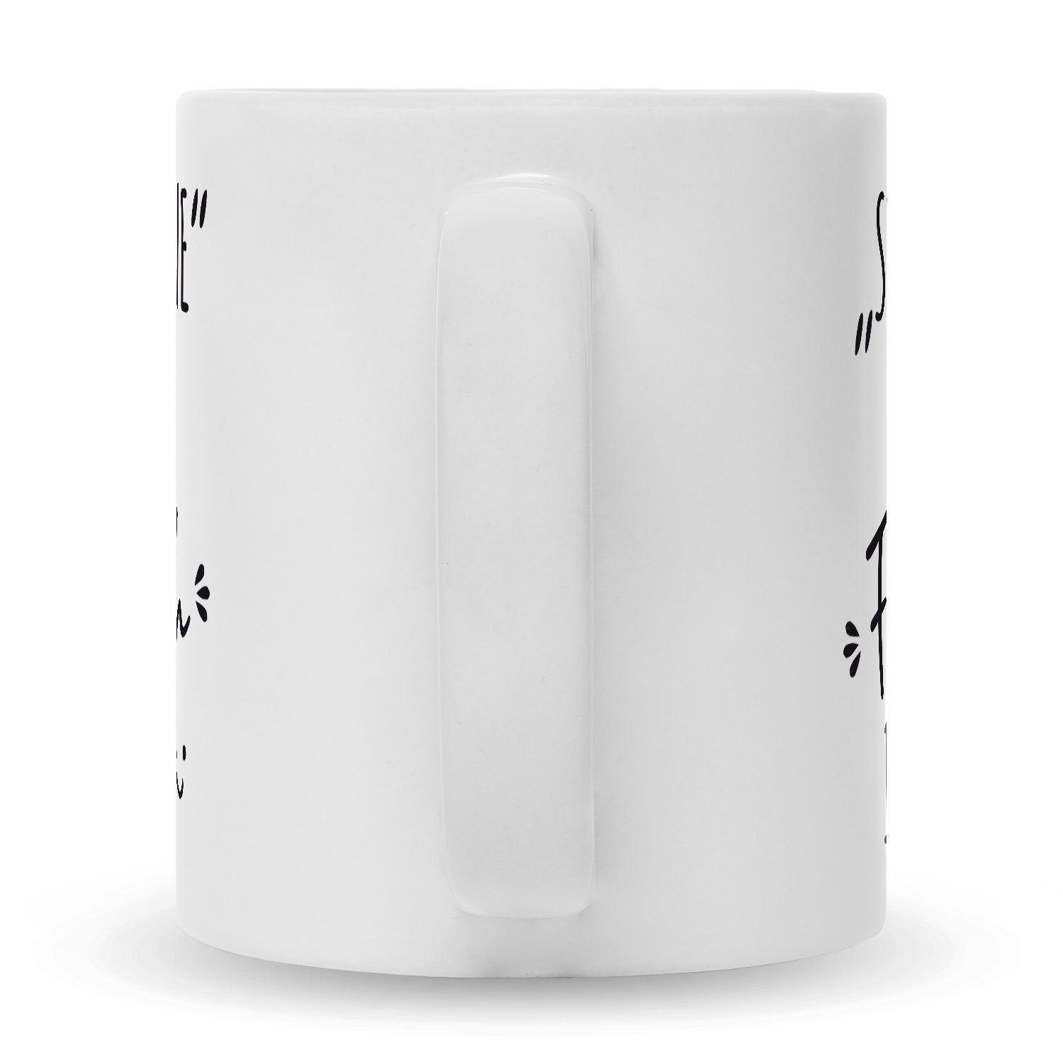 GRAVURZEILE Tasse mit Spruch Das Fick dich im Büro, Keramik, Farbe: Weiß