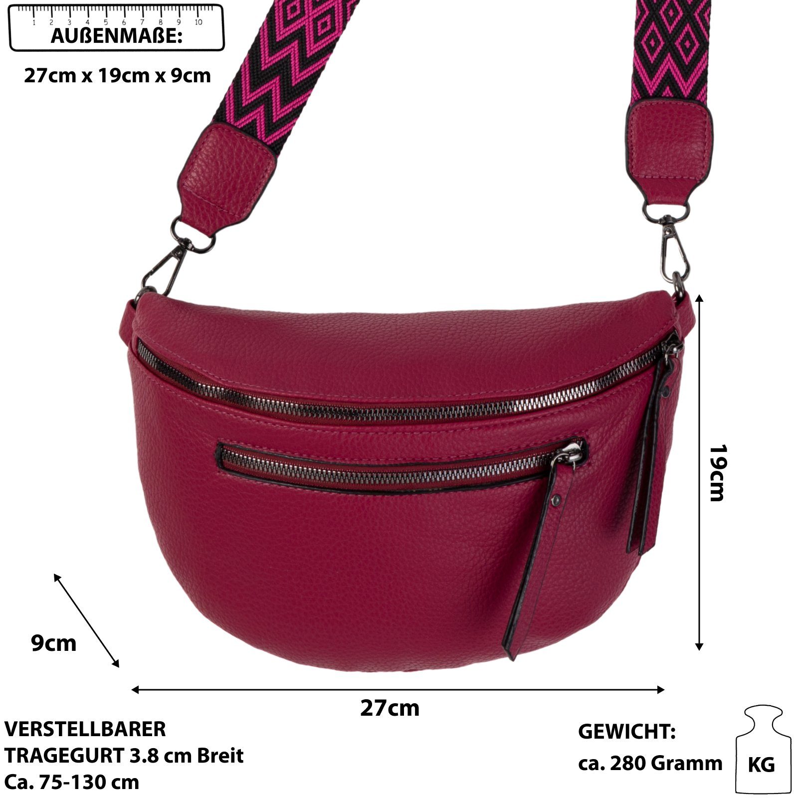 EAAKIE Gürteltasche Bauchtasche Umhängetasche Crossbody-Bag Kunstleder günstig online kaufen