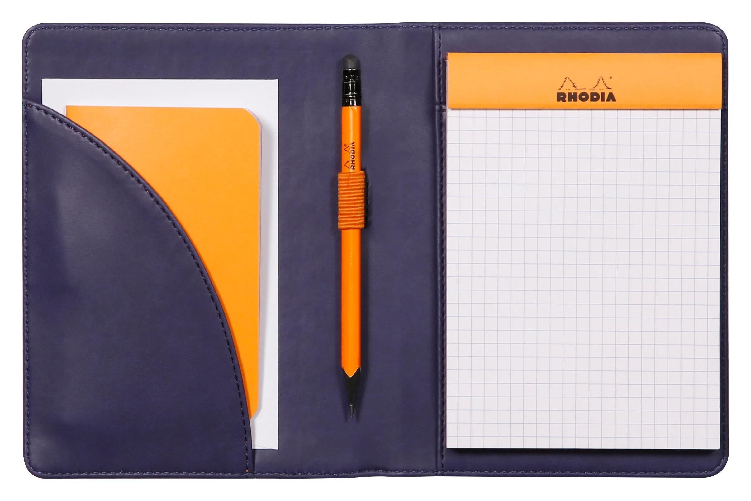 EXACOMPTA Organisationsmappe Mappe für Block oder Notizheft A6 N13 13x17cm Mitternachtsblau 213005C, Rhodia, Blöcke, Hefte und Notizbücher