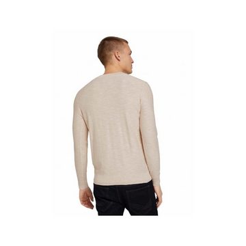 TOM TAILOR Rundhalspullover creme (1-tlg)