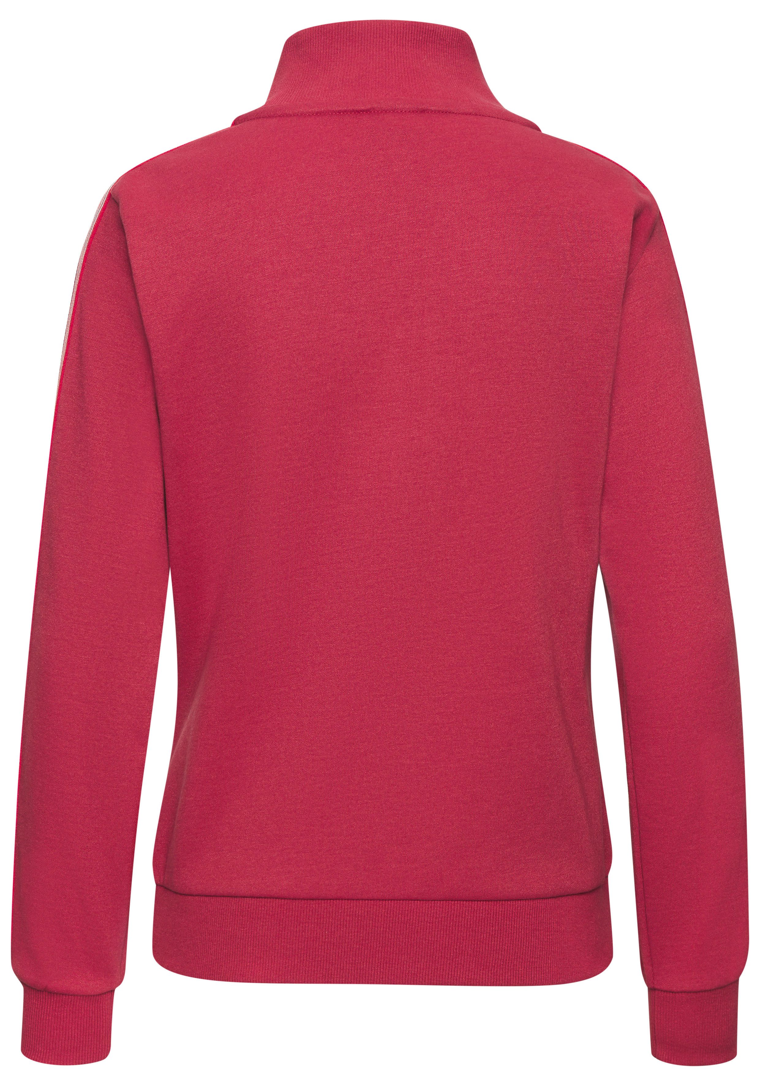 H.I.S Sweatjacke mit gestreiftem Tape an den Ärmeln – Bild 4 von 5