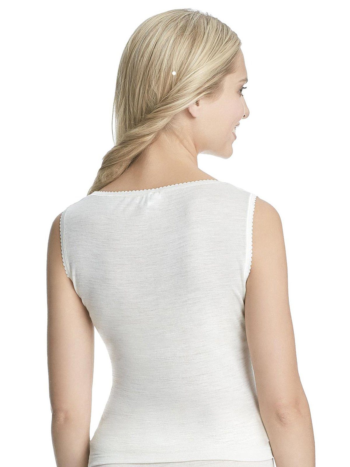 wollweiss Unterhemd (Stück, Sangora Arm Markenqualität Damen hohe Wolle ohne 1-St) Thermounterhemd