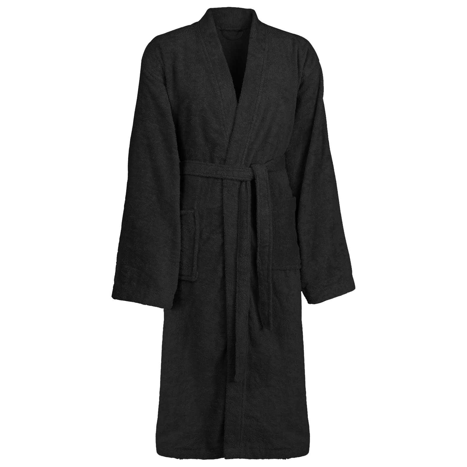 Bademantel Bademantel KINN Schwarz XXL Baumwolle